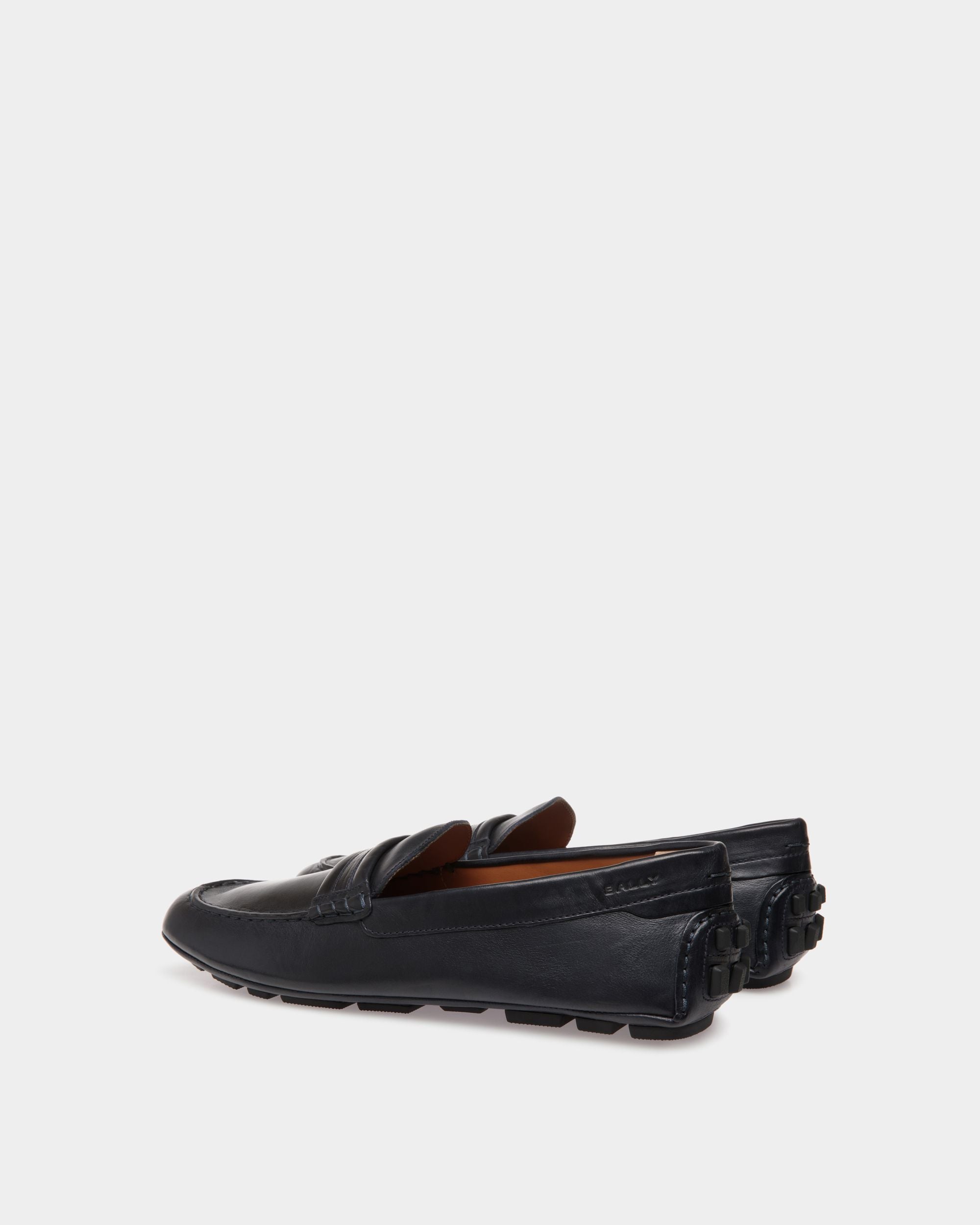 Bally Global - Kerbs Drivers In Blue Leather - Blue