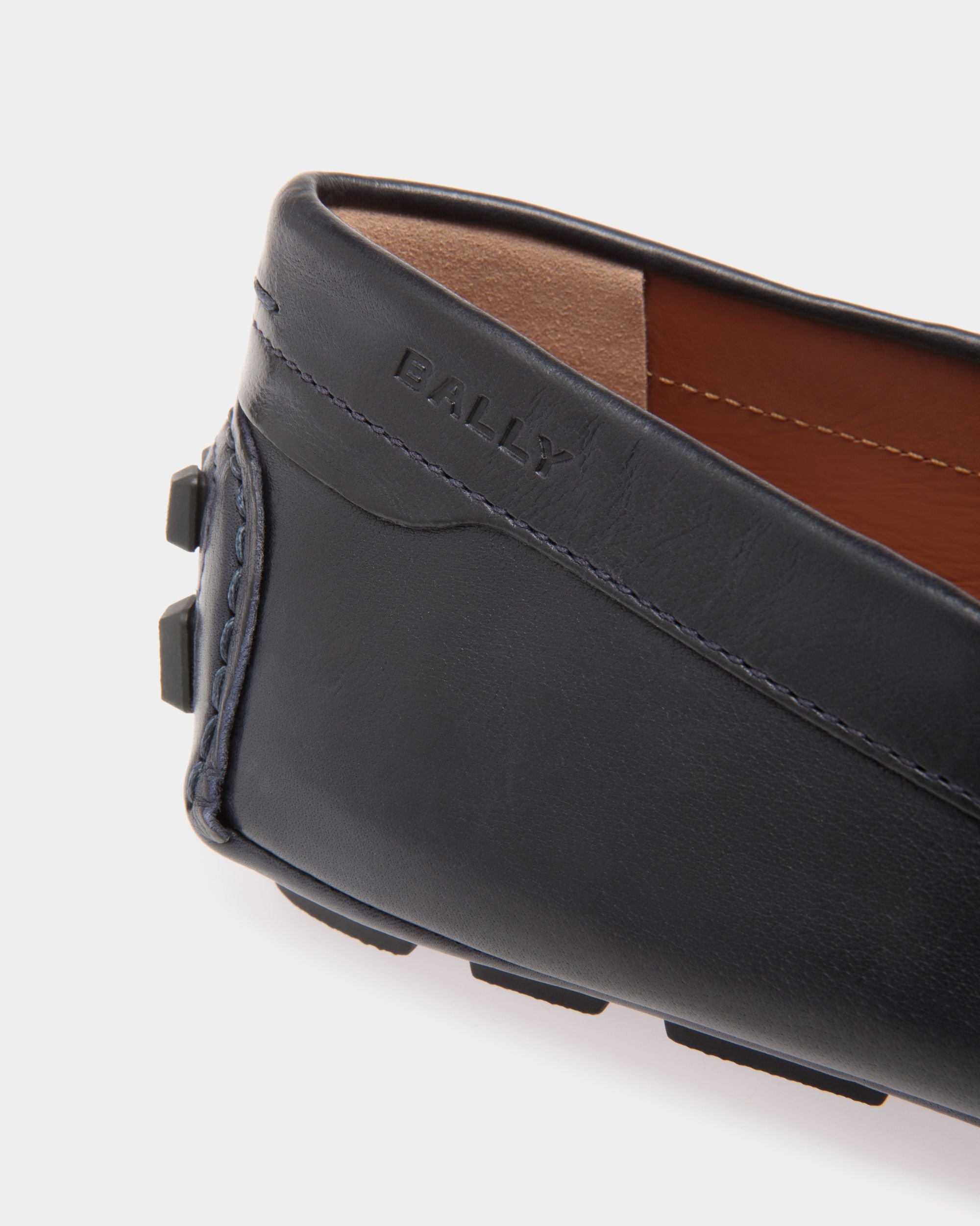 Bally Global - Kerbs Drivers In Blue Leather - Blue