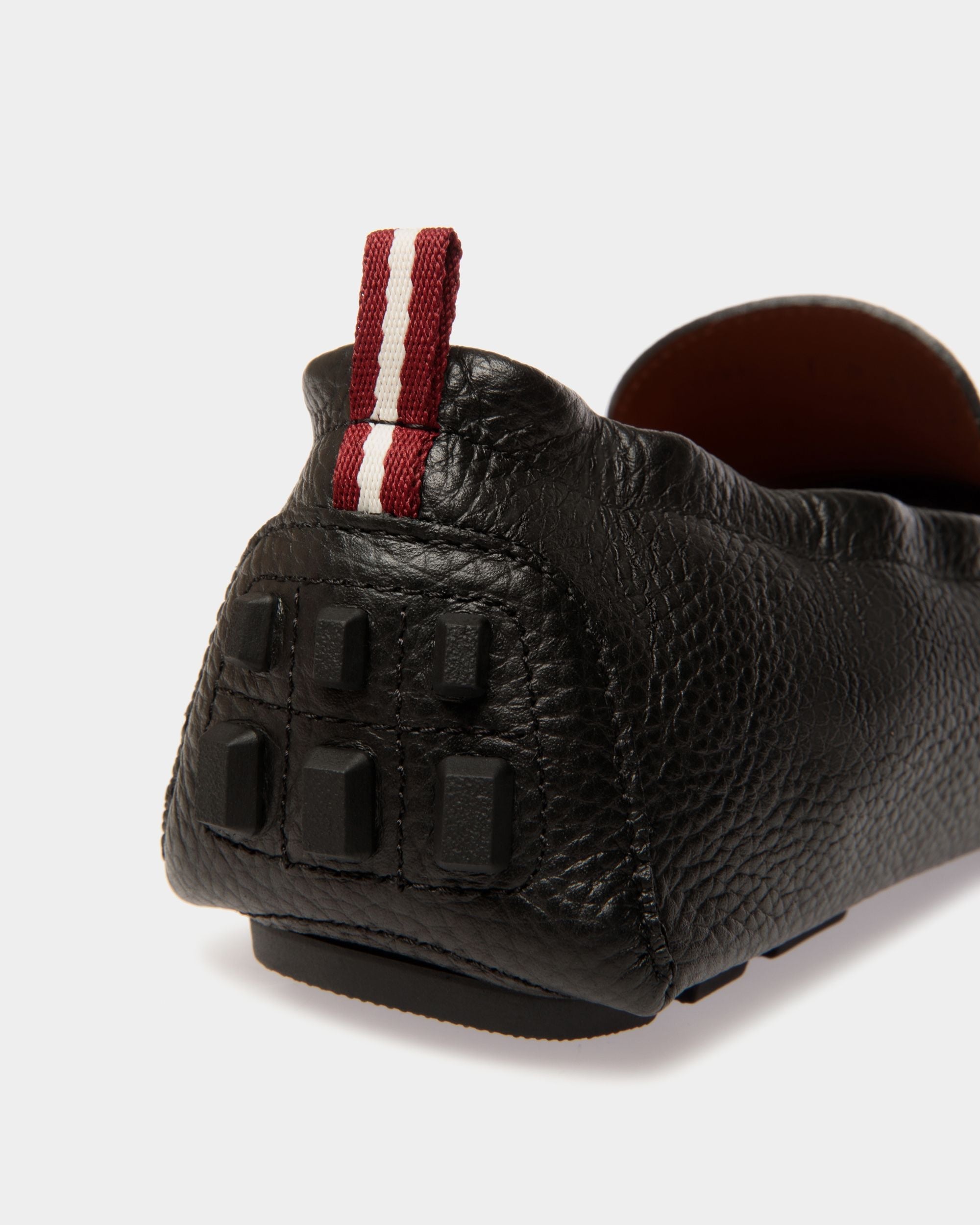 Bally Global - Zapato Driver Kerbs De Piel Granulada Negra - Negro