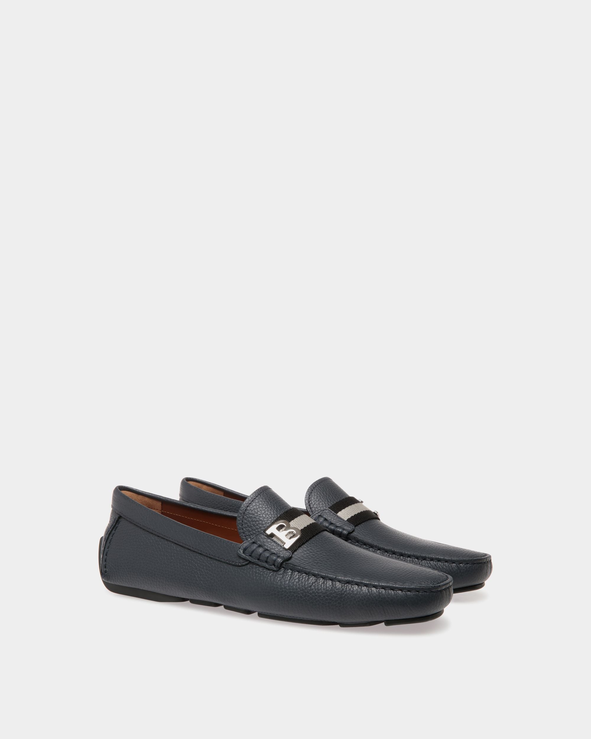 Bally Global - Driver In Blue Leather - Blue