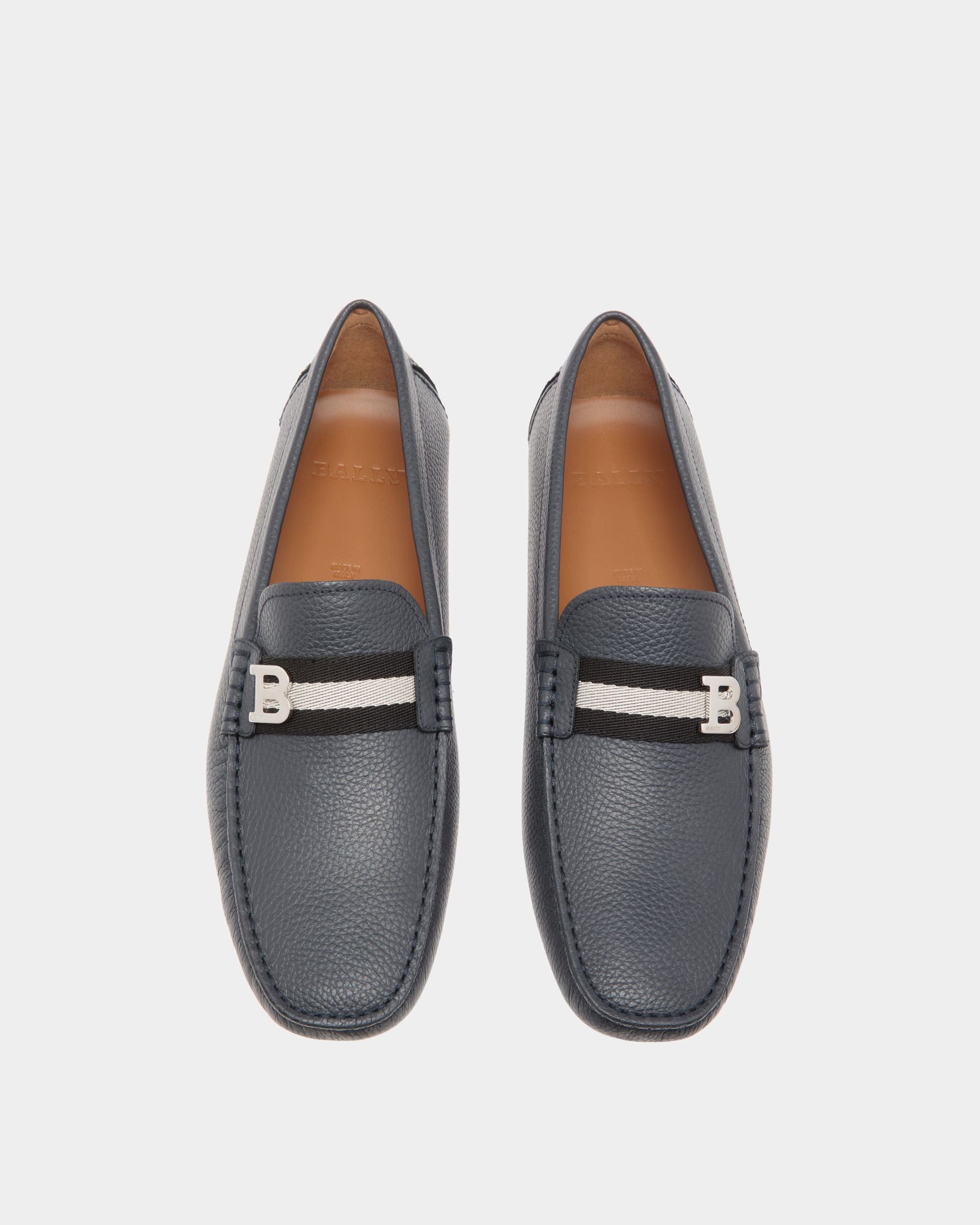 Bally Global - Driver In Blue Leather - Blue