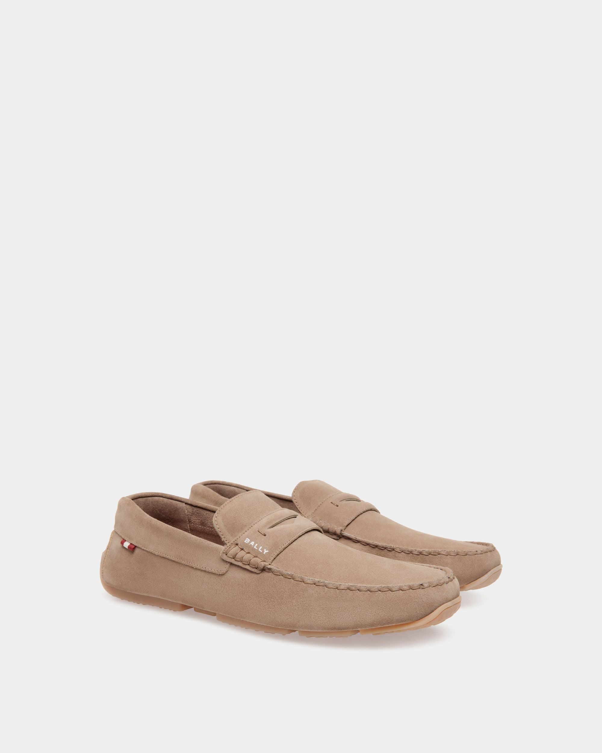 Bally Global - Pilot Driver in Taupe Suede - Brown