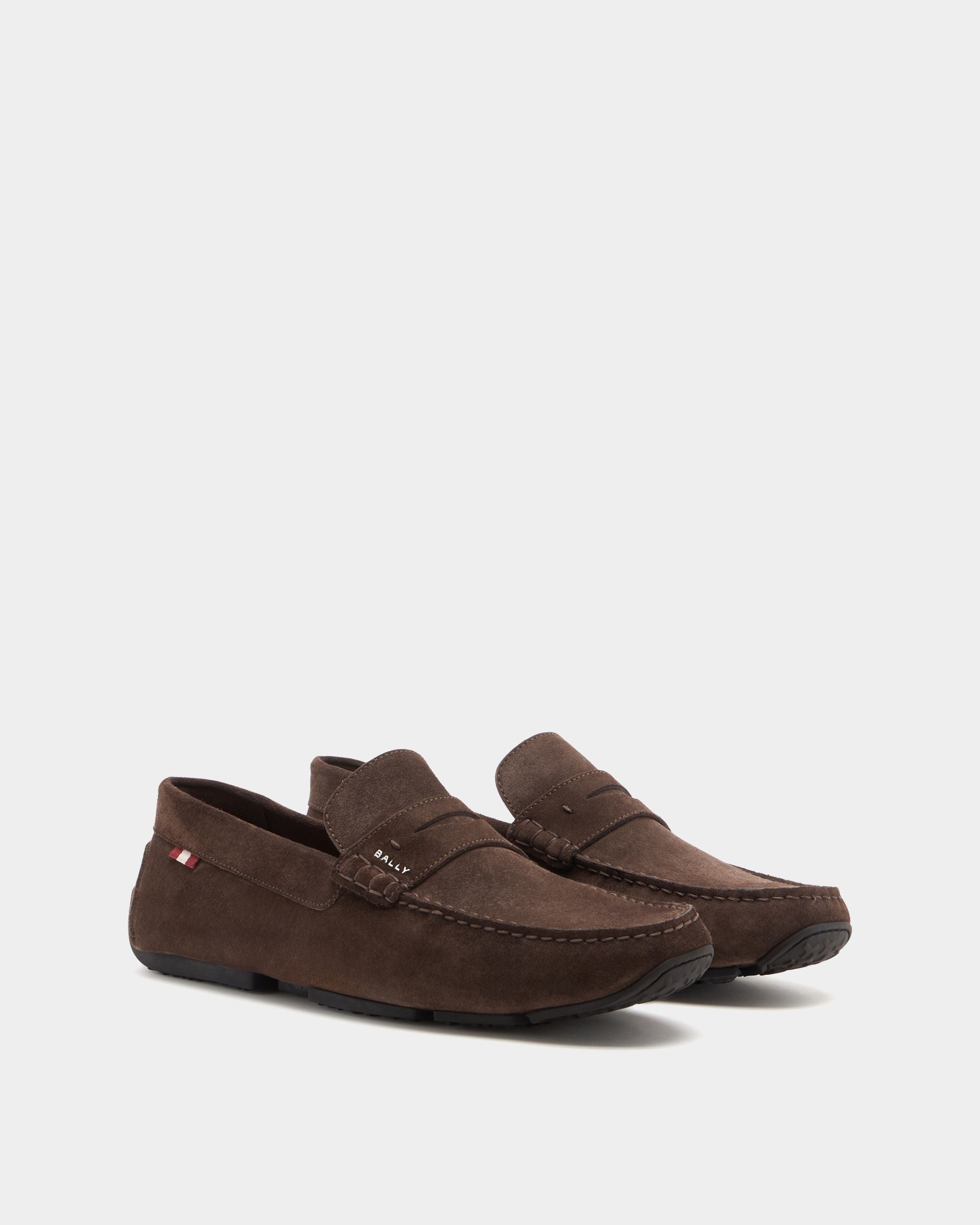 Bally Global - Pilot Driver in Ebano Suede - Brown