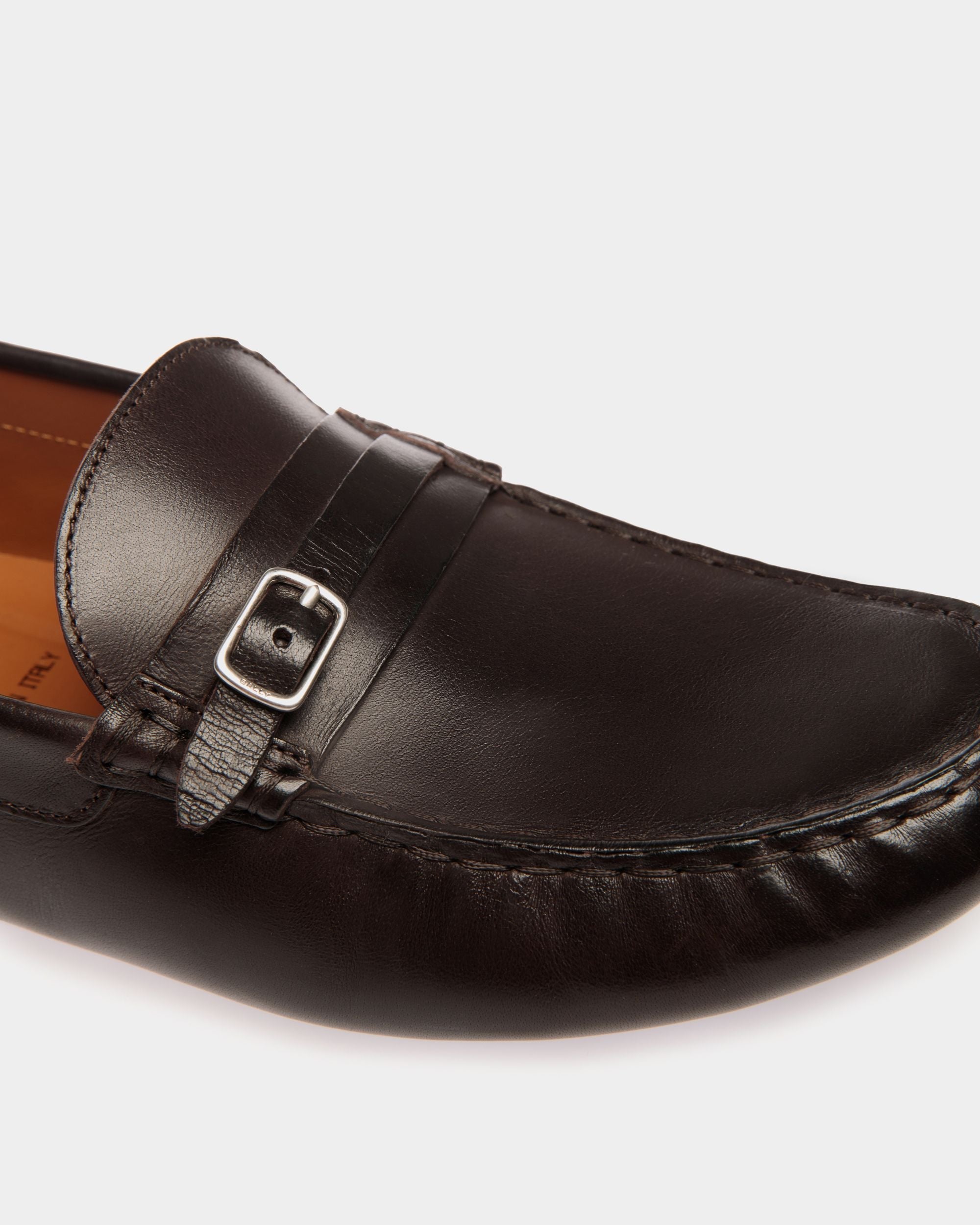 Bally Global - Kerbs Driver in Ebano Leather - Brown