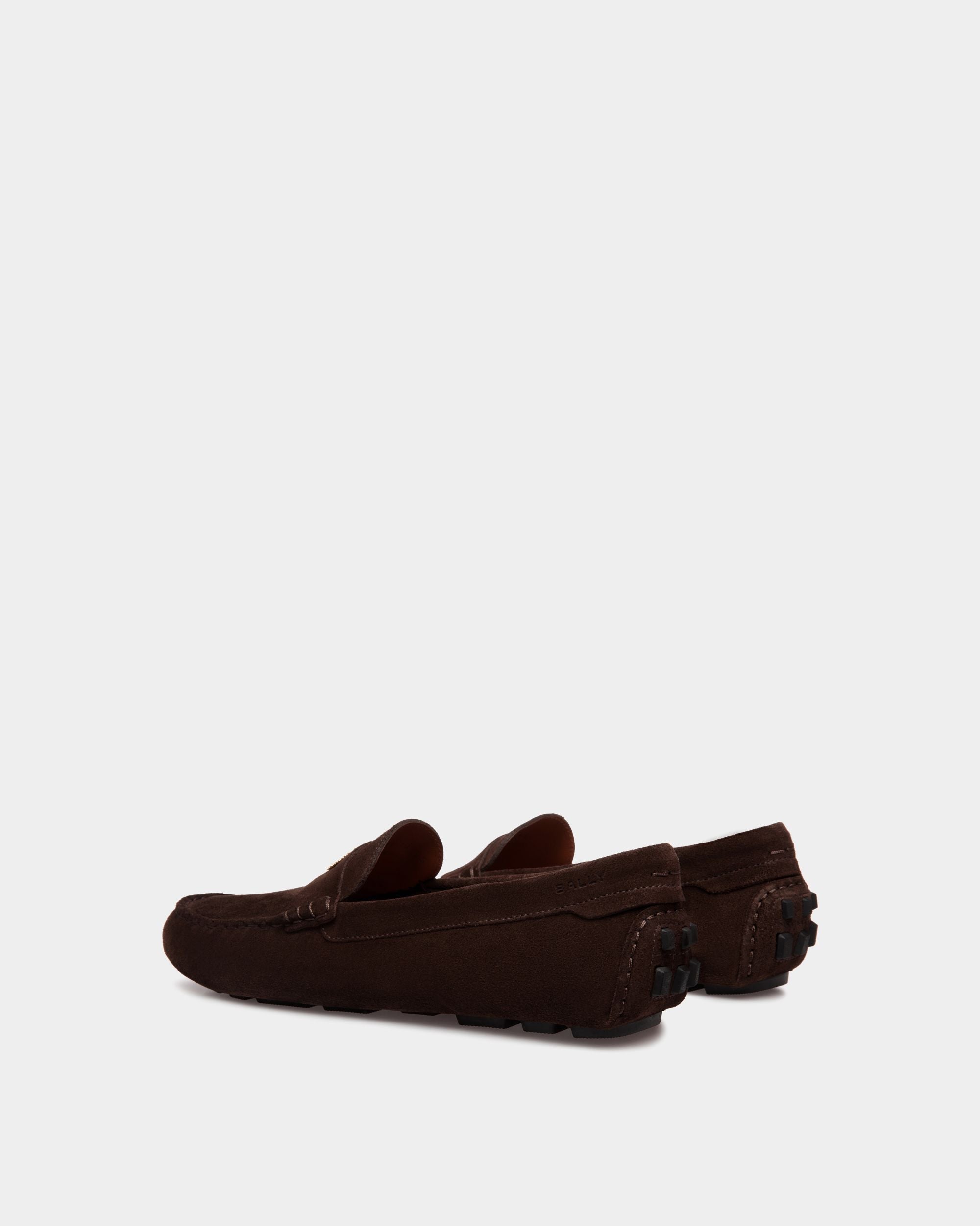 Bally Global - Kerbs Driver In Ebano Suede Leather - Brown