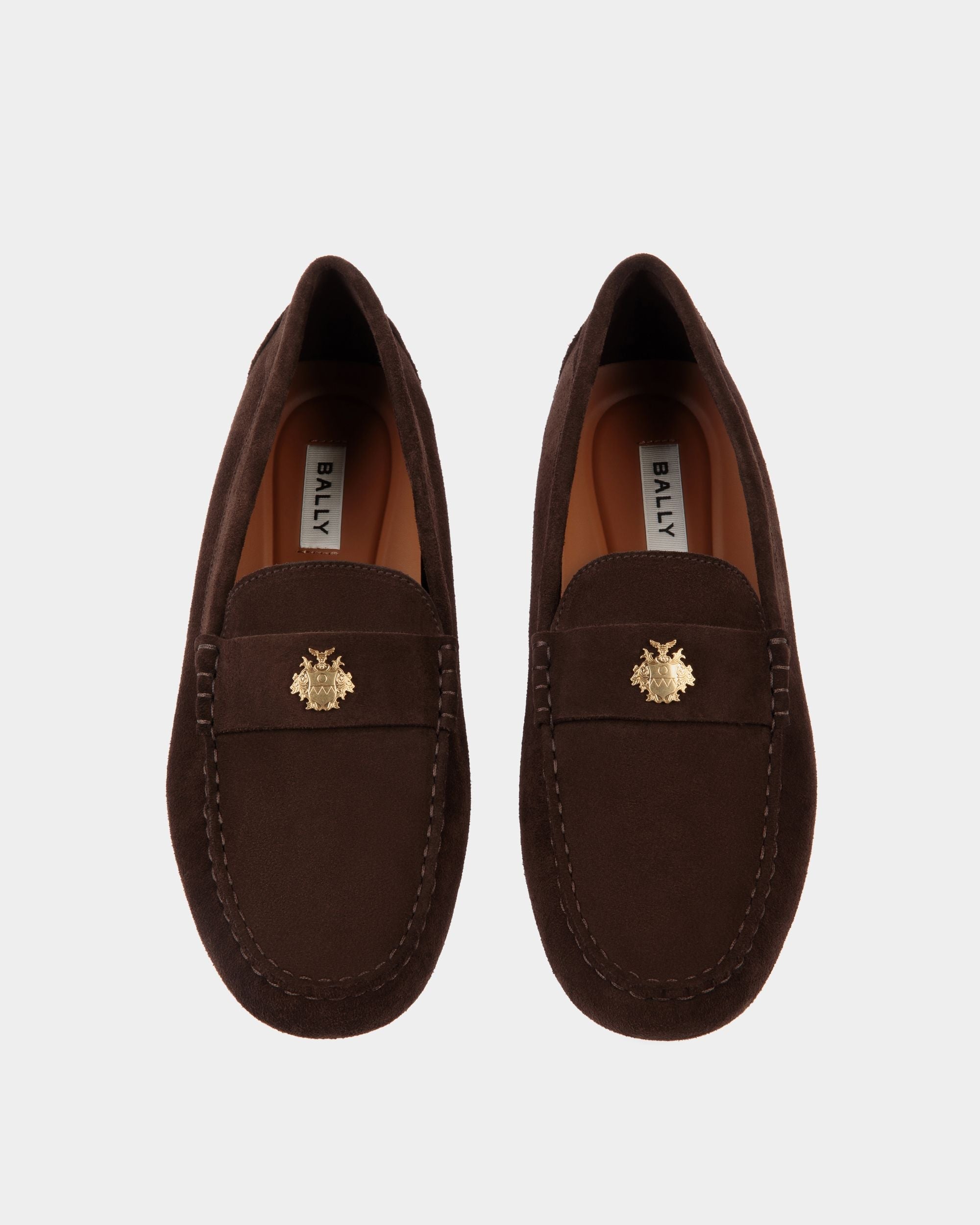 Bally Global - Kerbs Driver In Ebano Suede Leather - Brown