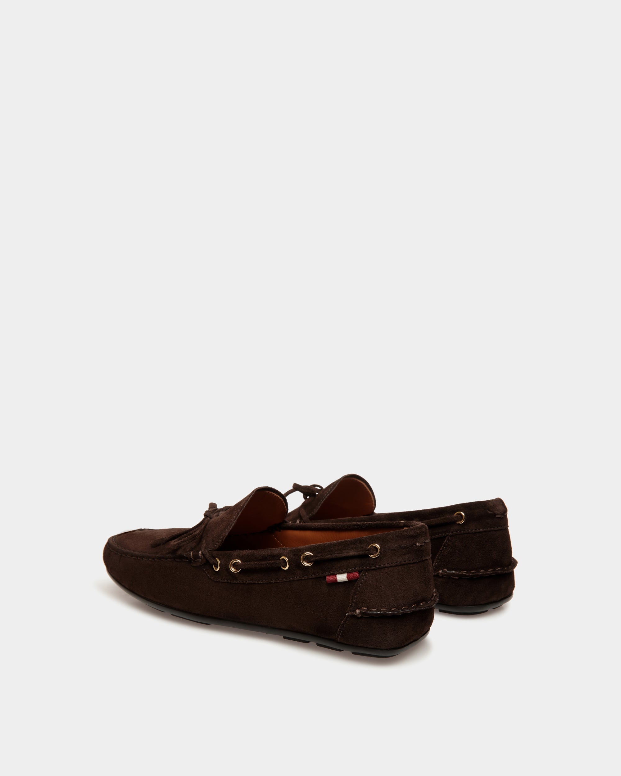 Bally Global - Clay Driver in Ebano Suede - Brown
