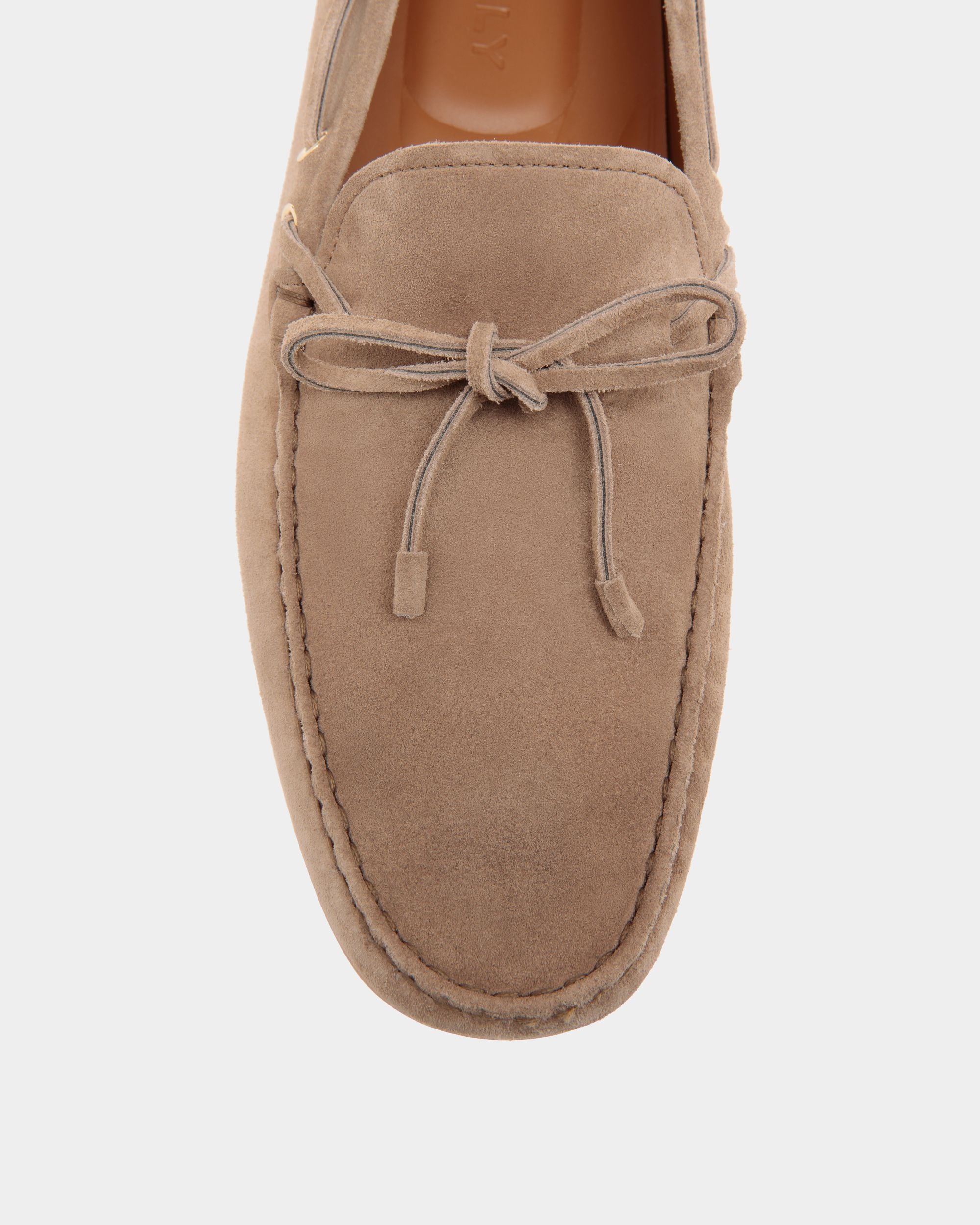Bally Global - Clay Driver in Taupe Suede - Brown