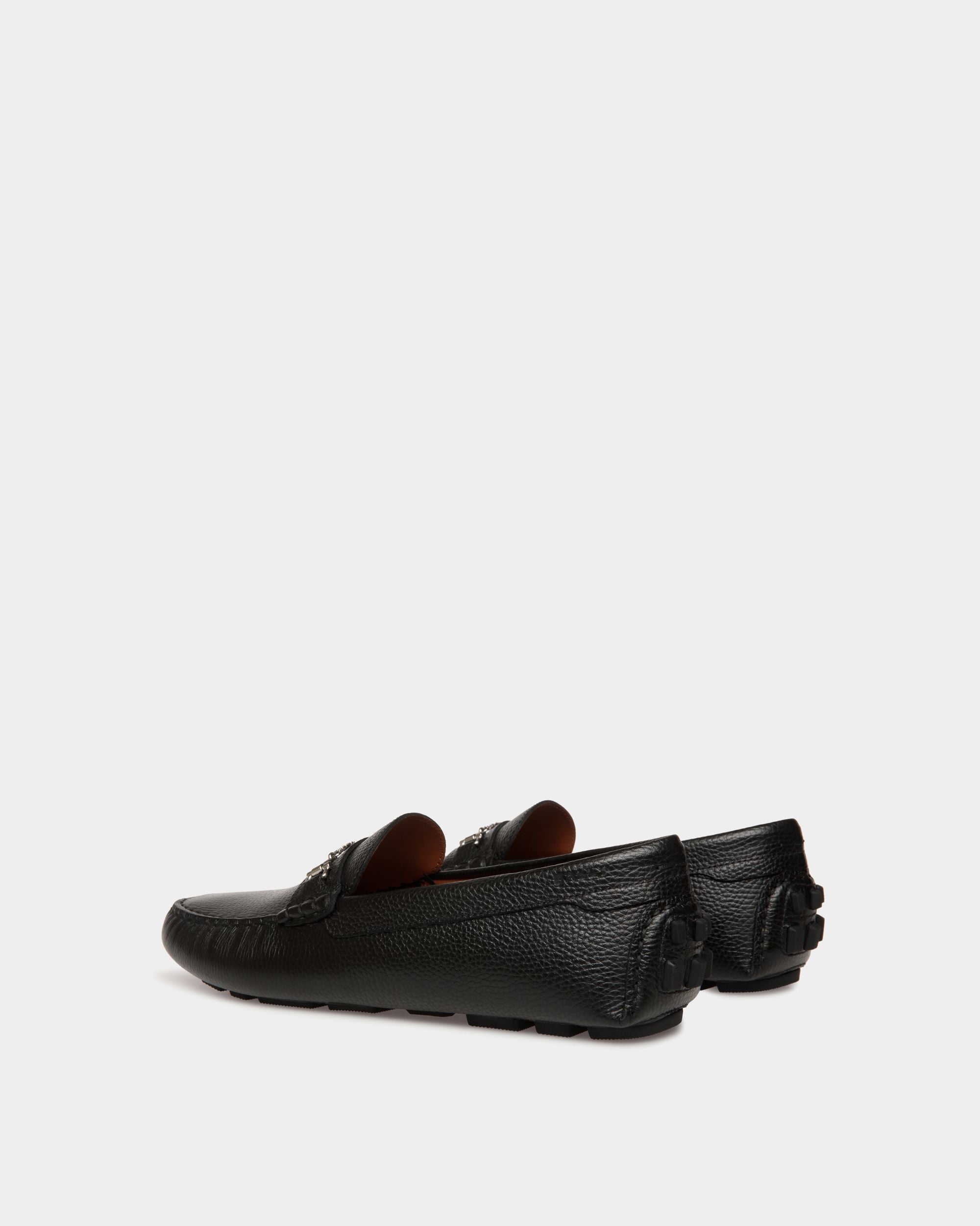 Bally Global - Kerbs Driver in Black Grained Leather - Black
