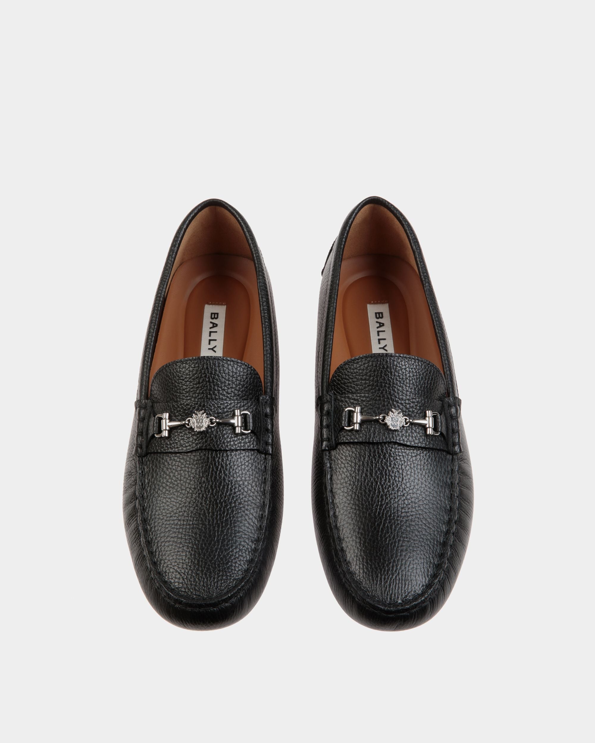 Bally Global - Kerbs Driver in Black Grained Leather - Black