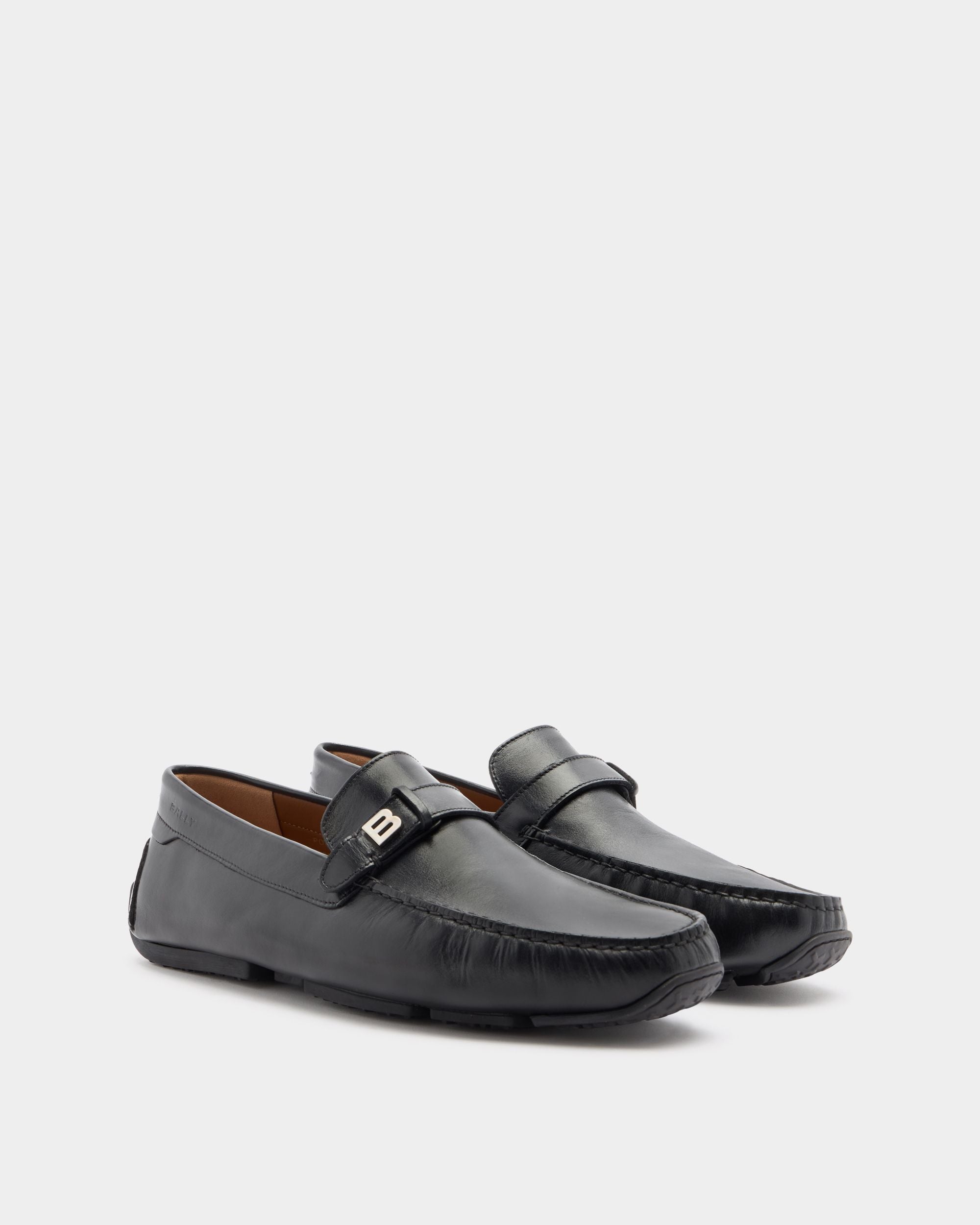 Bally Global - Pilot Driver in Black Leather - Black