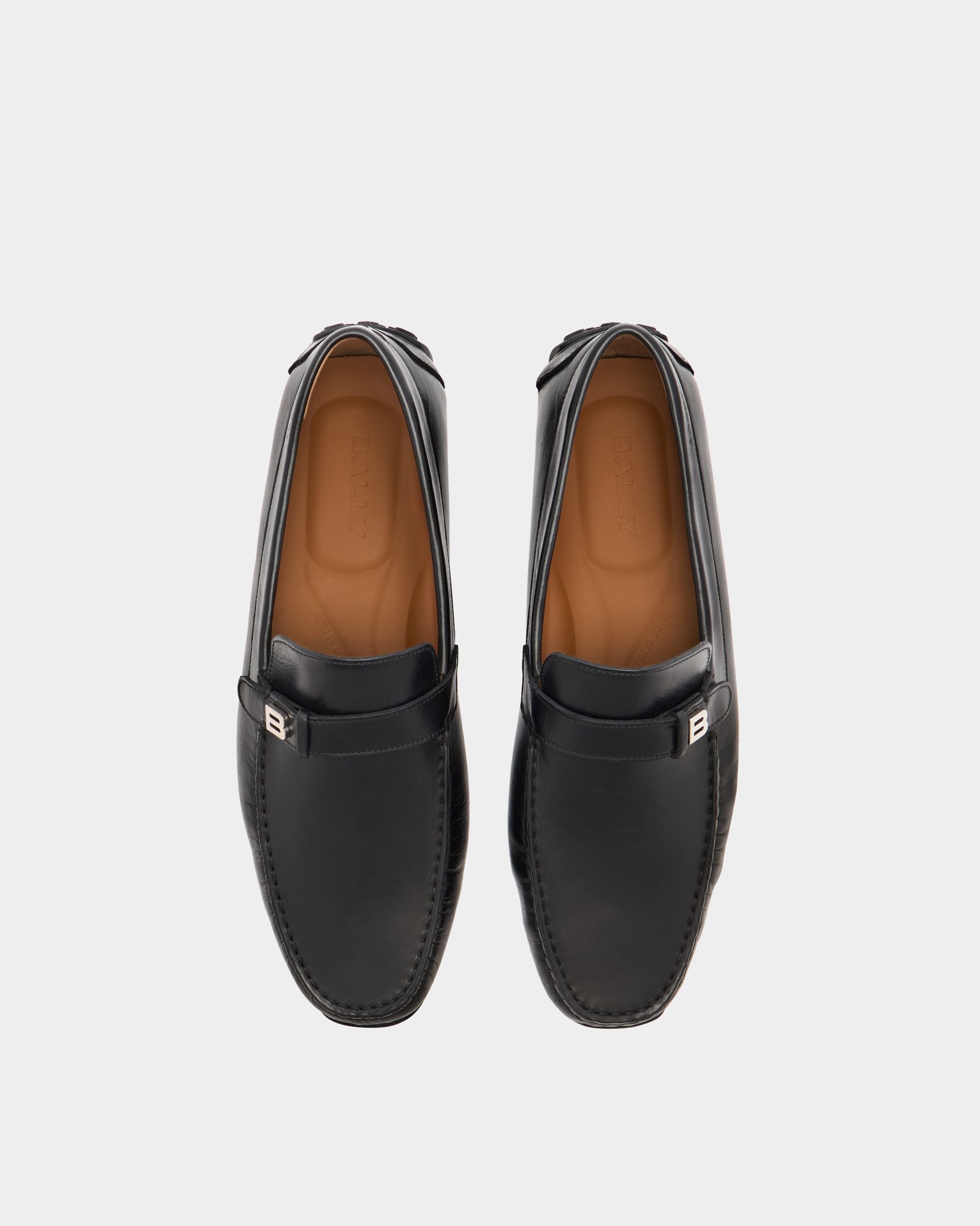 Bally Global - Pilot Driver in Black Leather - Black