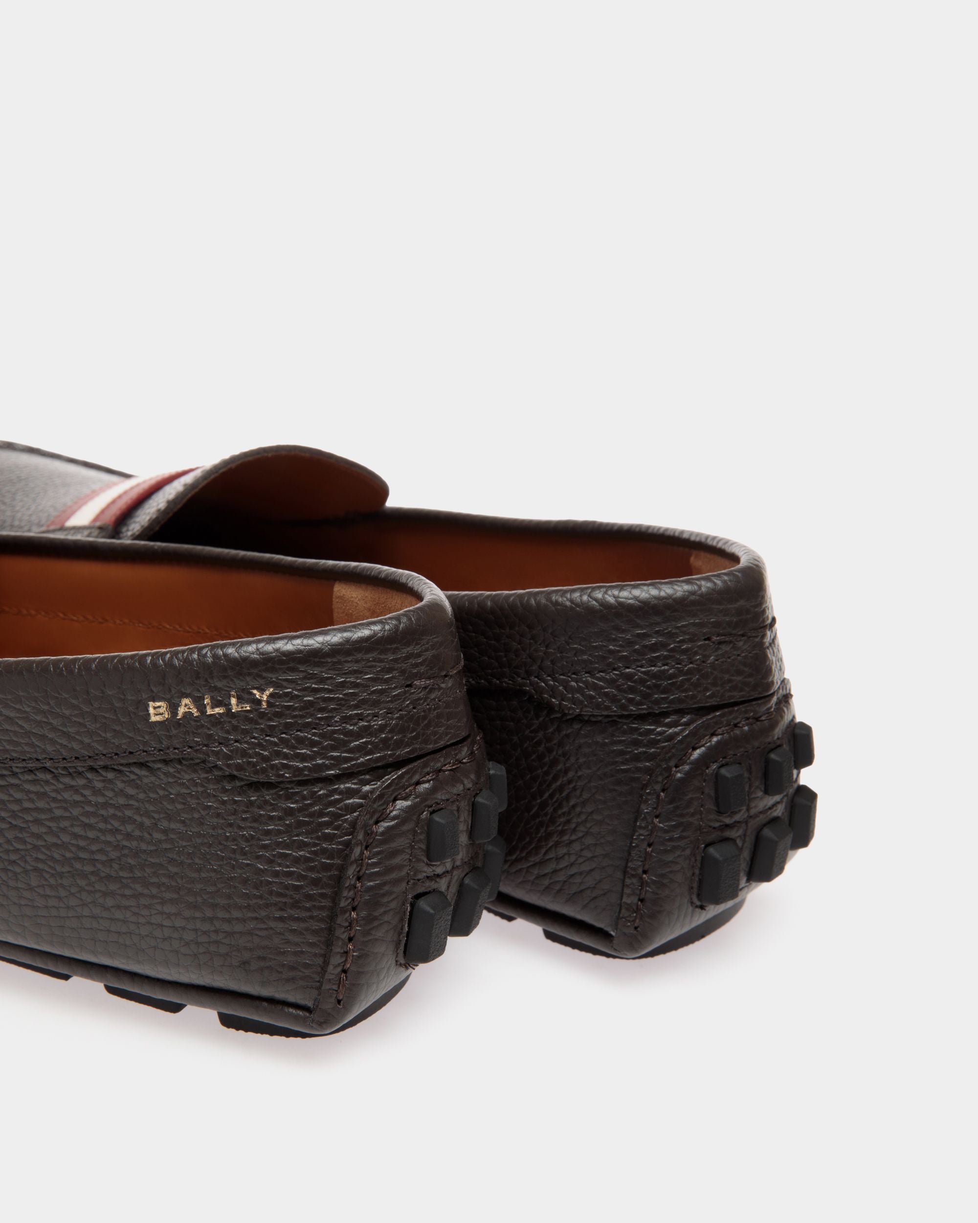 Bally Global - Kerbs Driver in Ebano Grained Leather - Brown