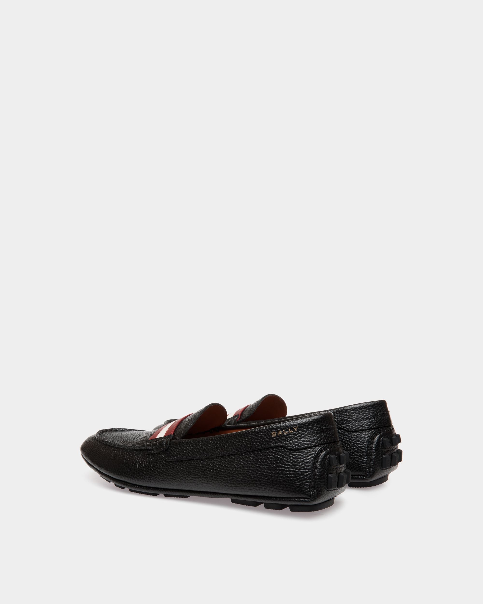 Bally Global - Kerbs Driver in Black Grained Leather - Black