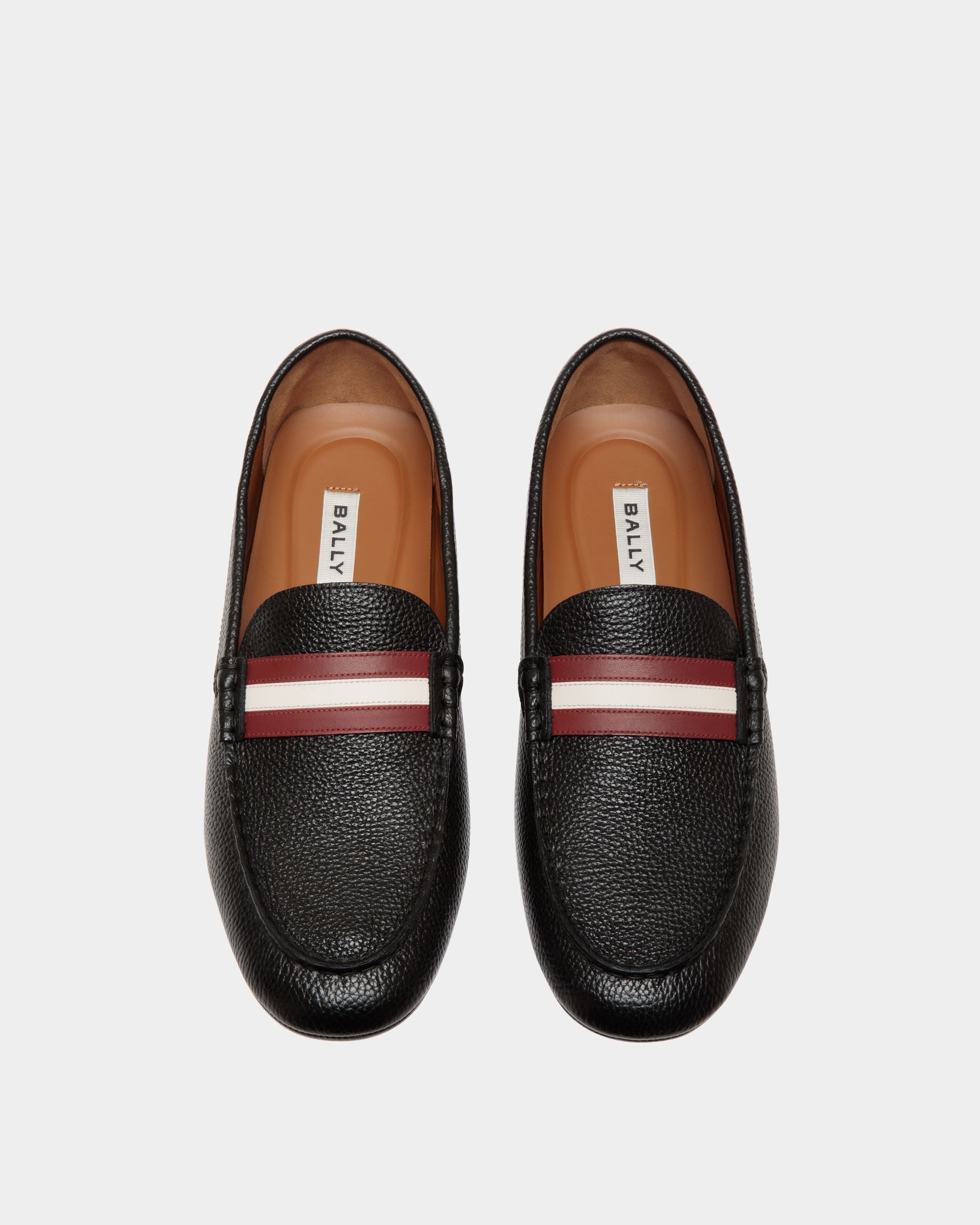Bally Global - Kerbs Driver in Black Grained Leather - Black