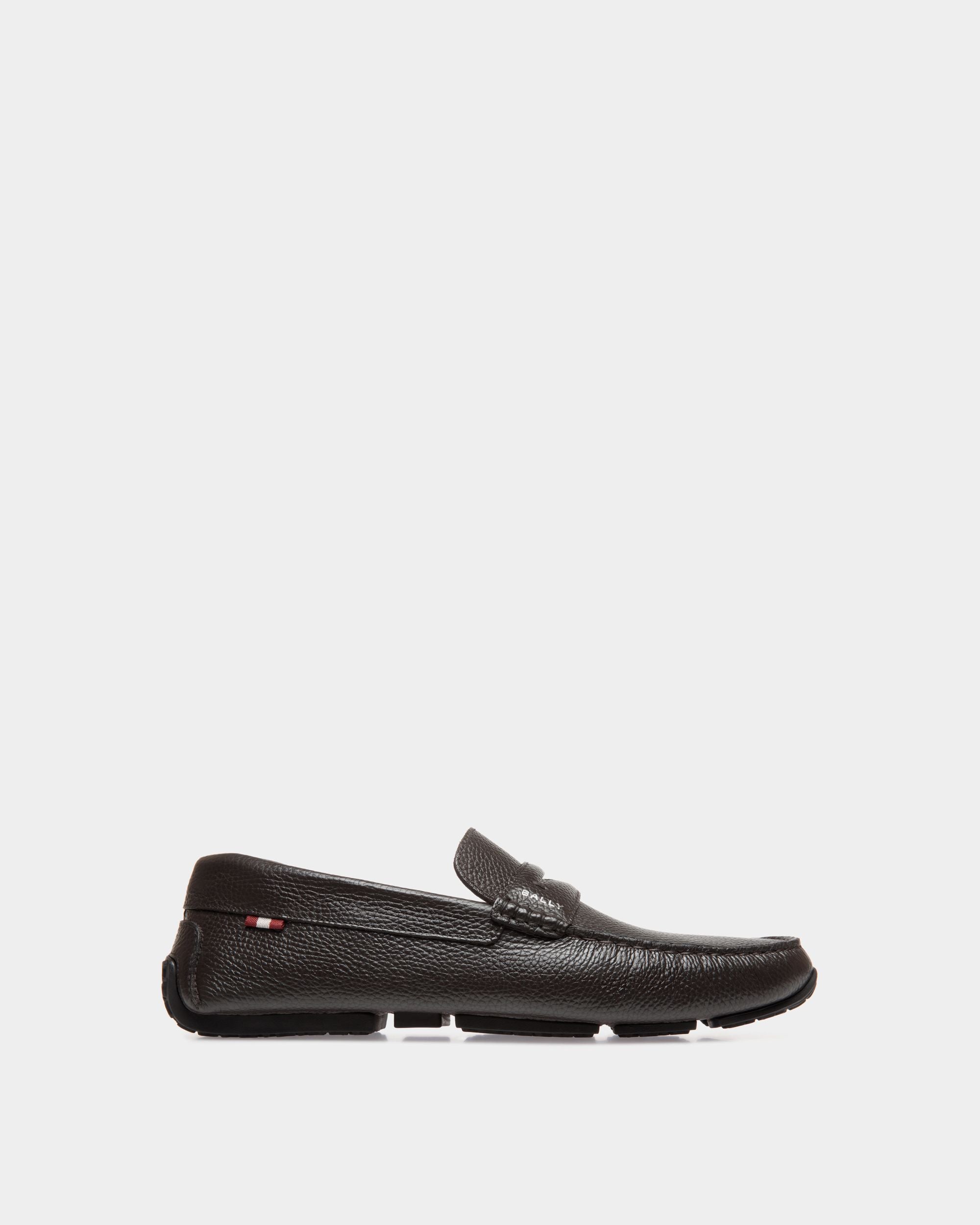 Bally Global - Pilot Driver in Ebano Grained Leather - Brown