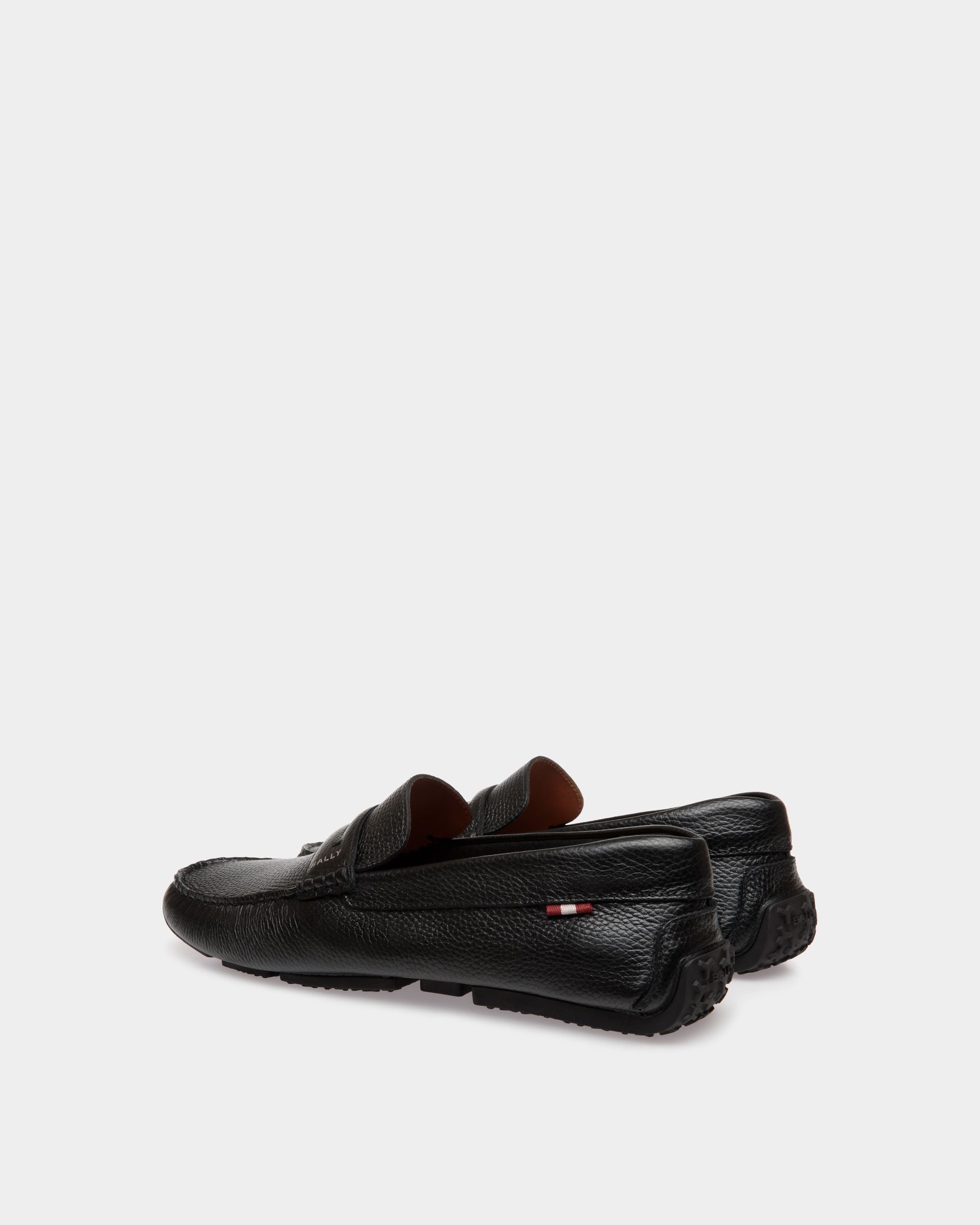 Bally Global - Pilot Driver in Black Grained Leather - Black