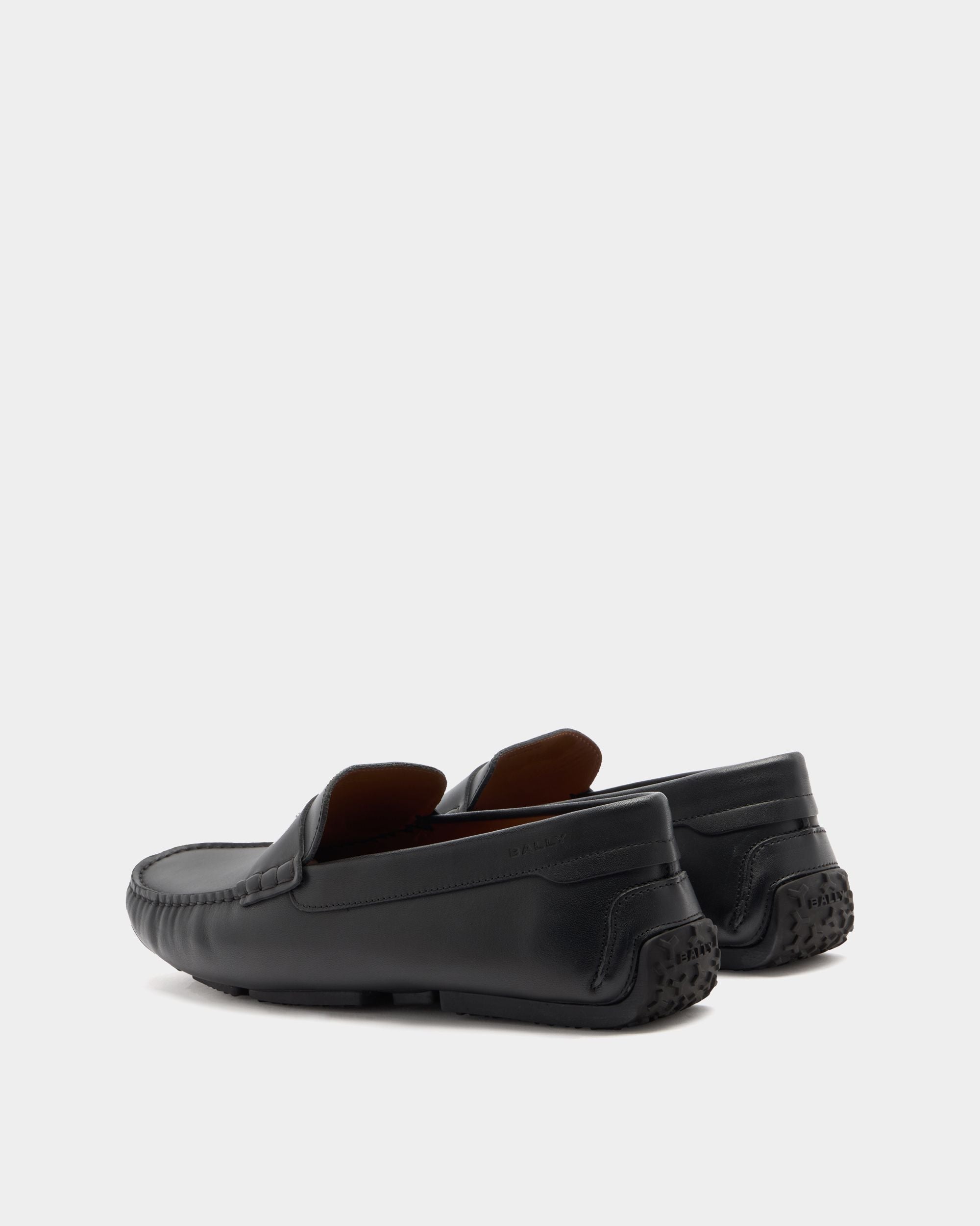 Bally Global - Pilot Driver in Black Leather - Black