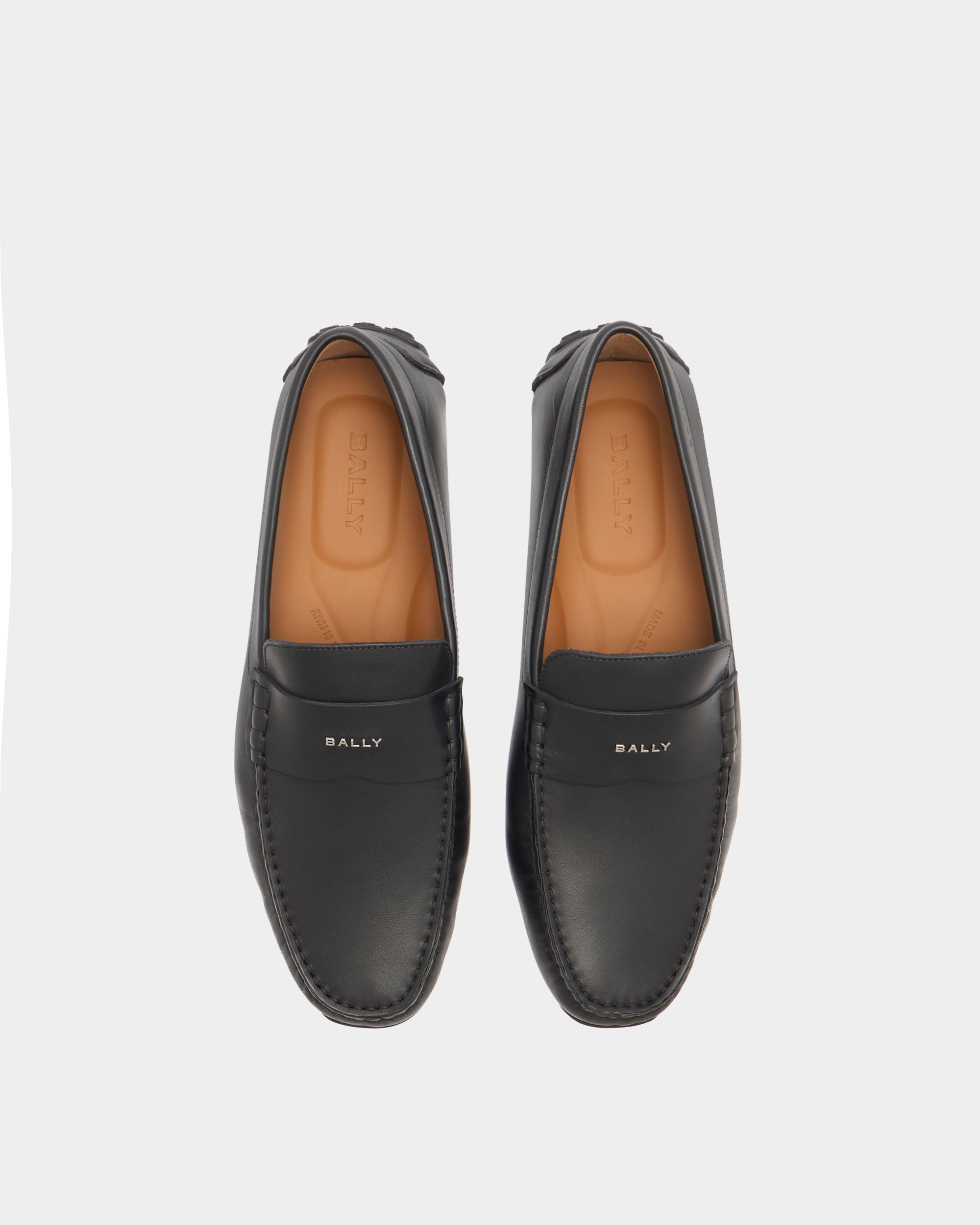 Bally Global - Pilot Driver in Black Leather - Black