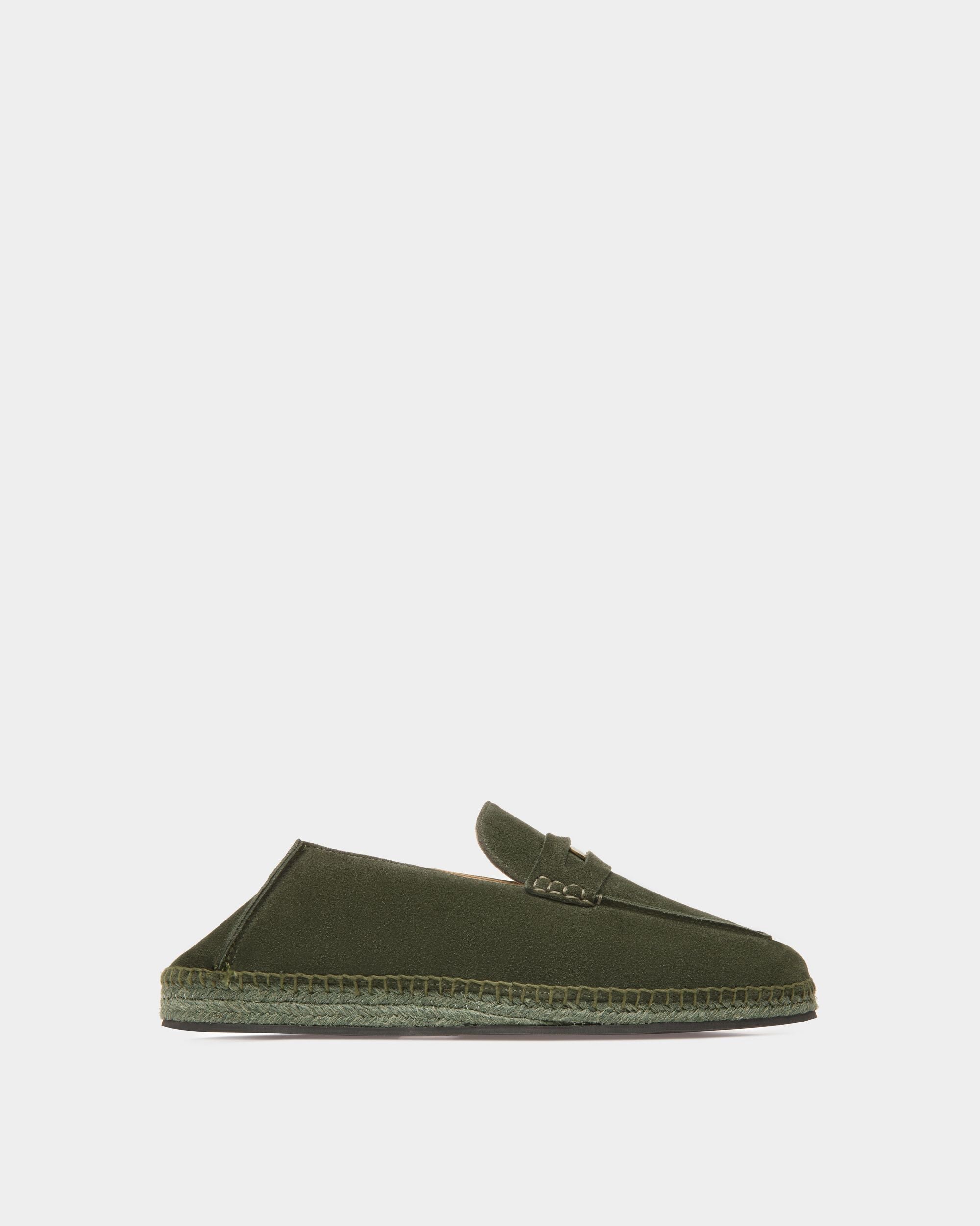 Bally Global - Alpargatas Karakas De Piel Color Squad - Verde