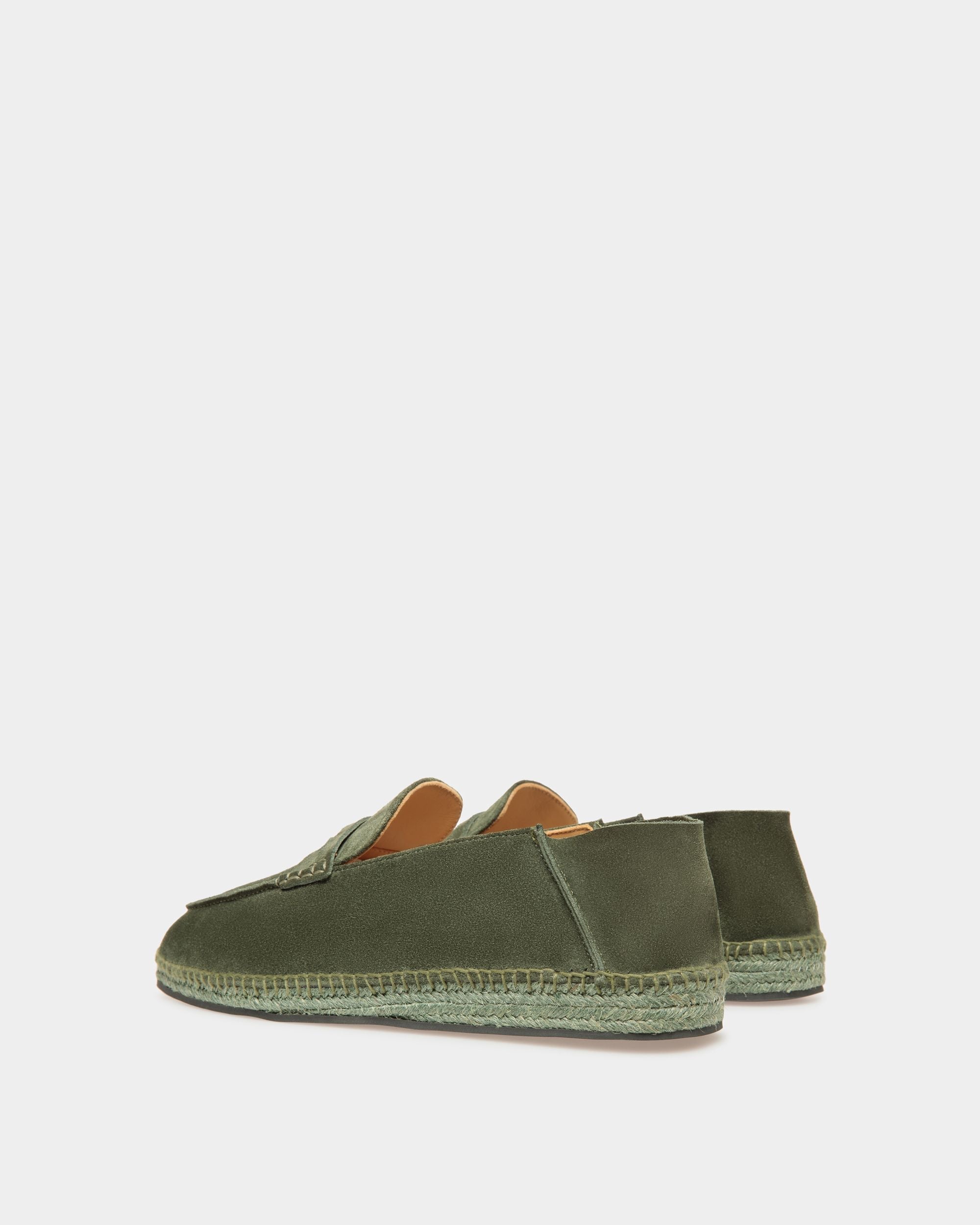 Bally Global - Alpargatas Karakas De Piel Color Squad - Verde