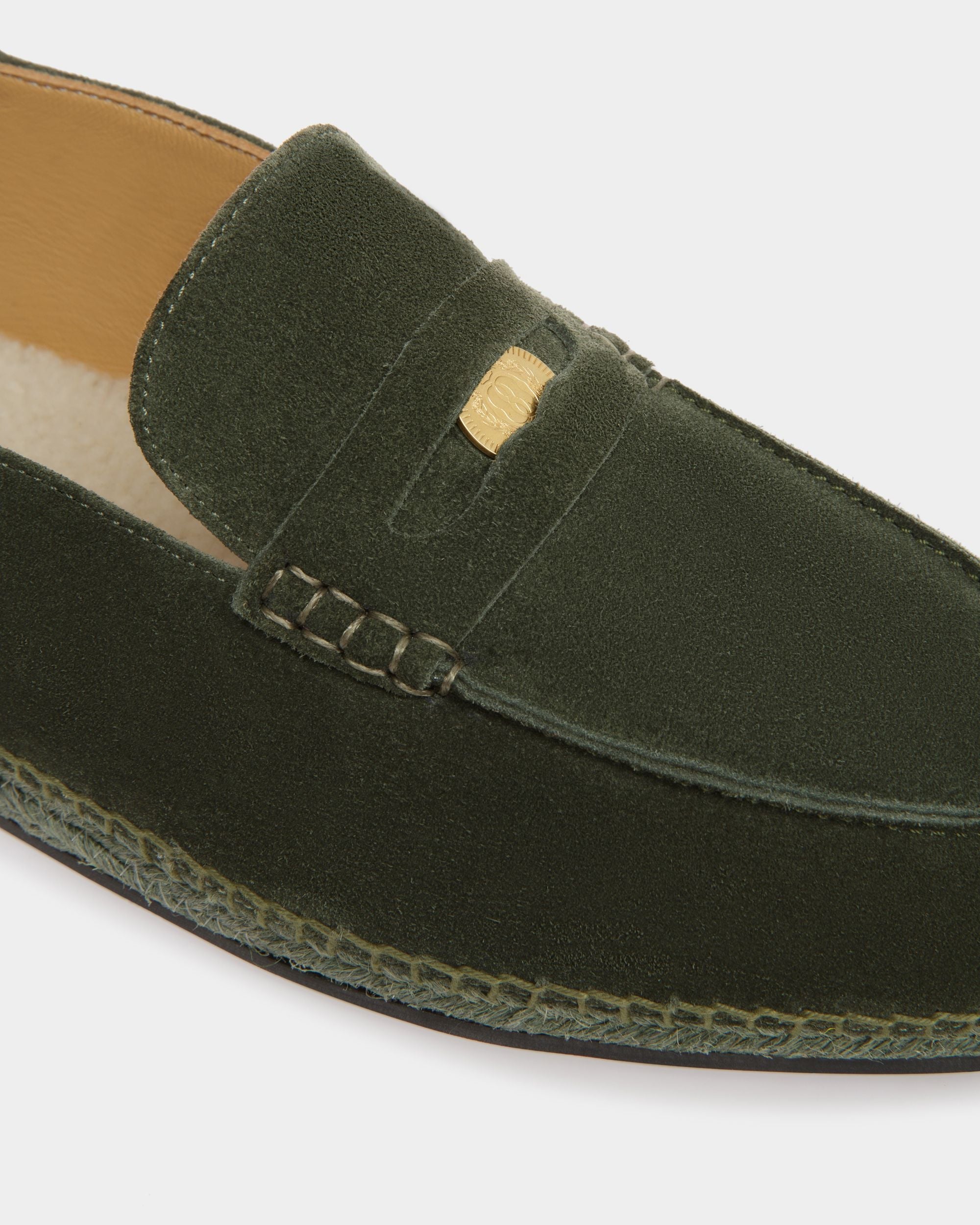 Bally Global - Alpargatas Karakas De Piel Color Squad - Verde