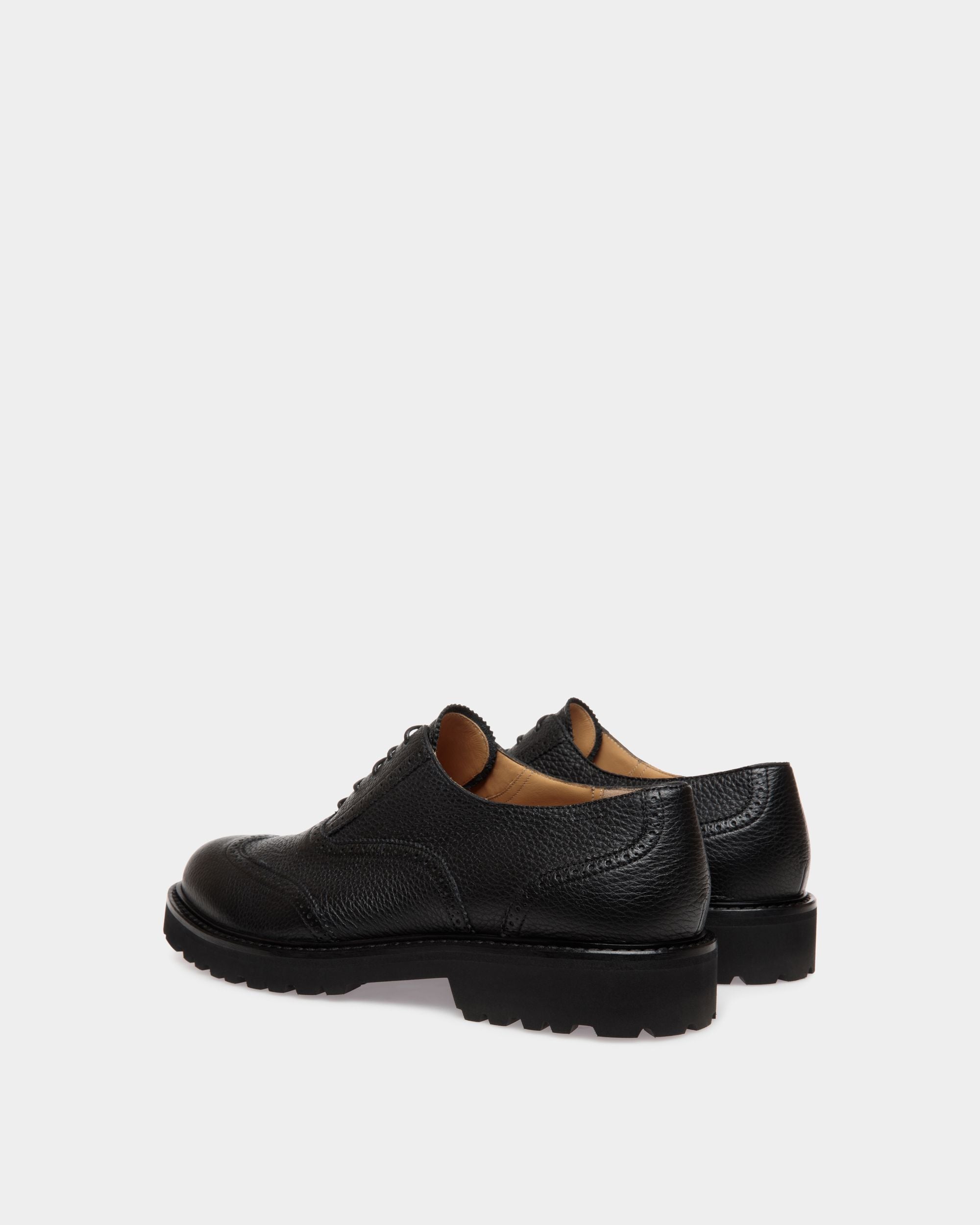 Bally Global - Oxford In Black Grained Leather - Black