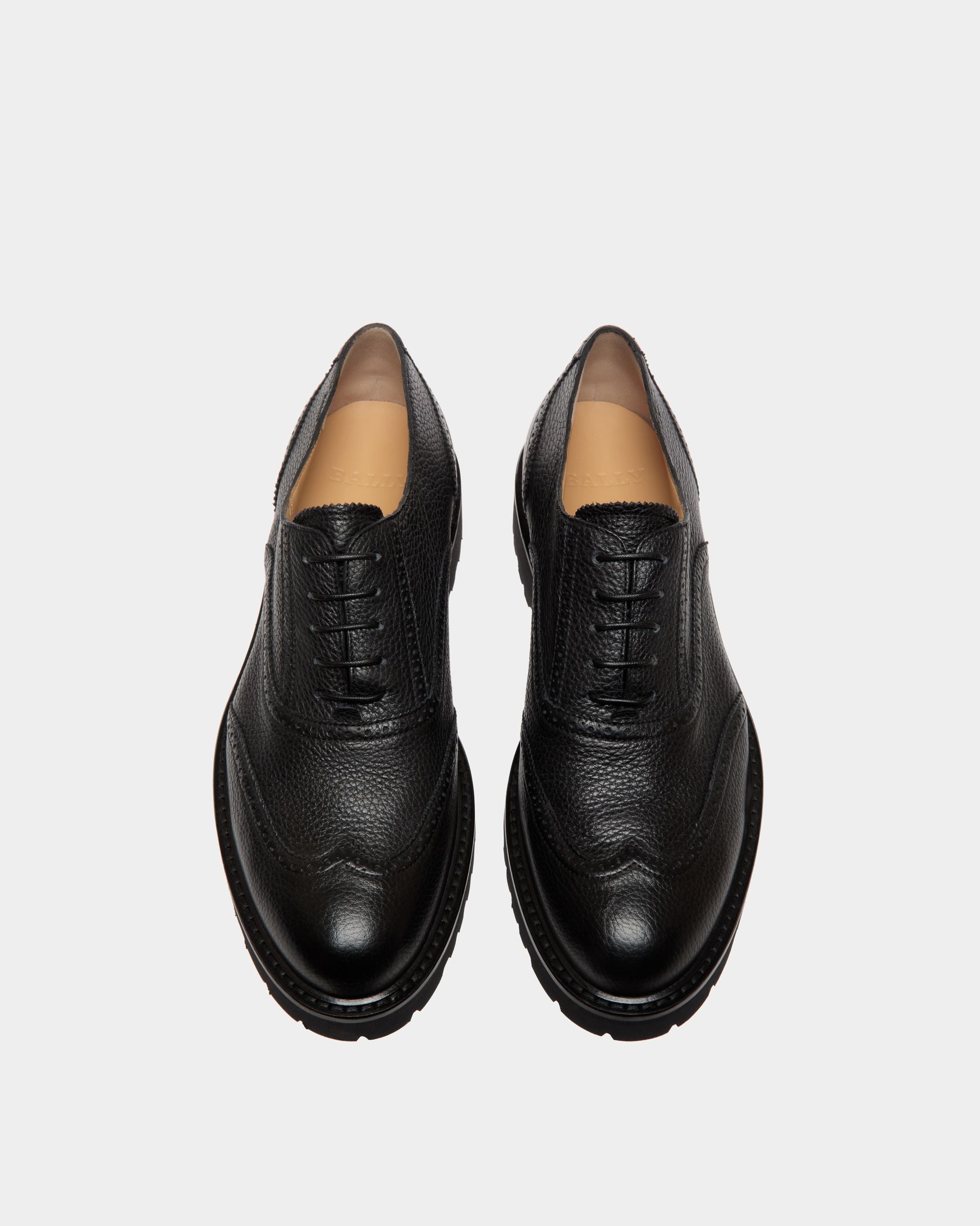 Bally Global - Oxford In Black Grained Leather - Black