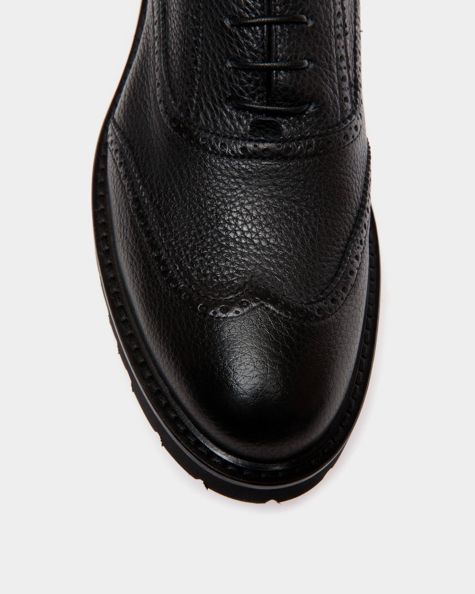 Bally Global - Oxford In Black Grained Leather - Black