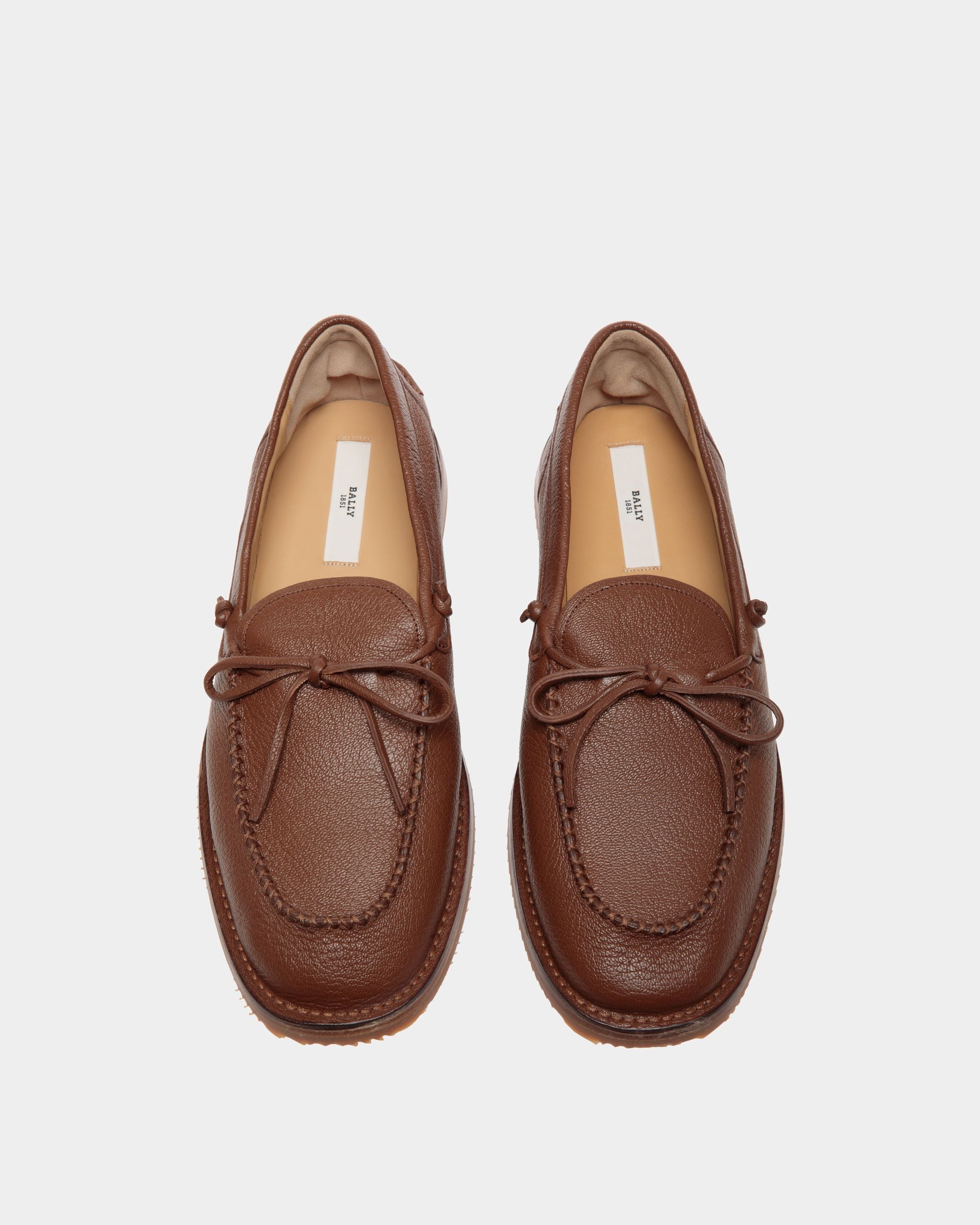 Bally Global - Florida Loafer In Brown Leather - Brown