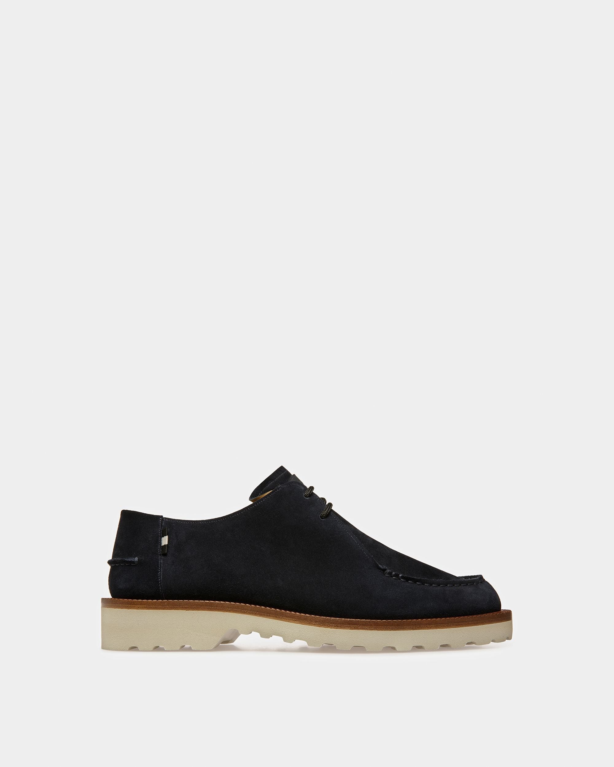 Bally Global - Norest Leather Derby Shoes In Midnight - Blue
