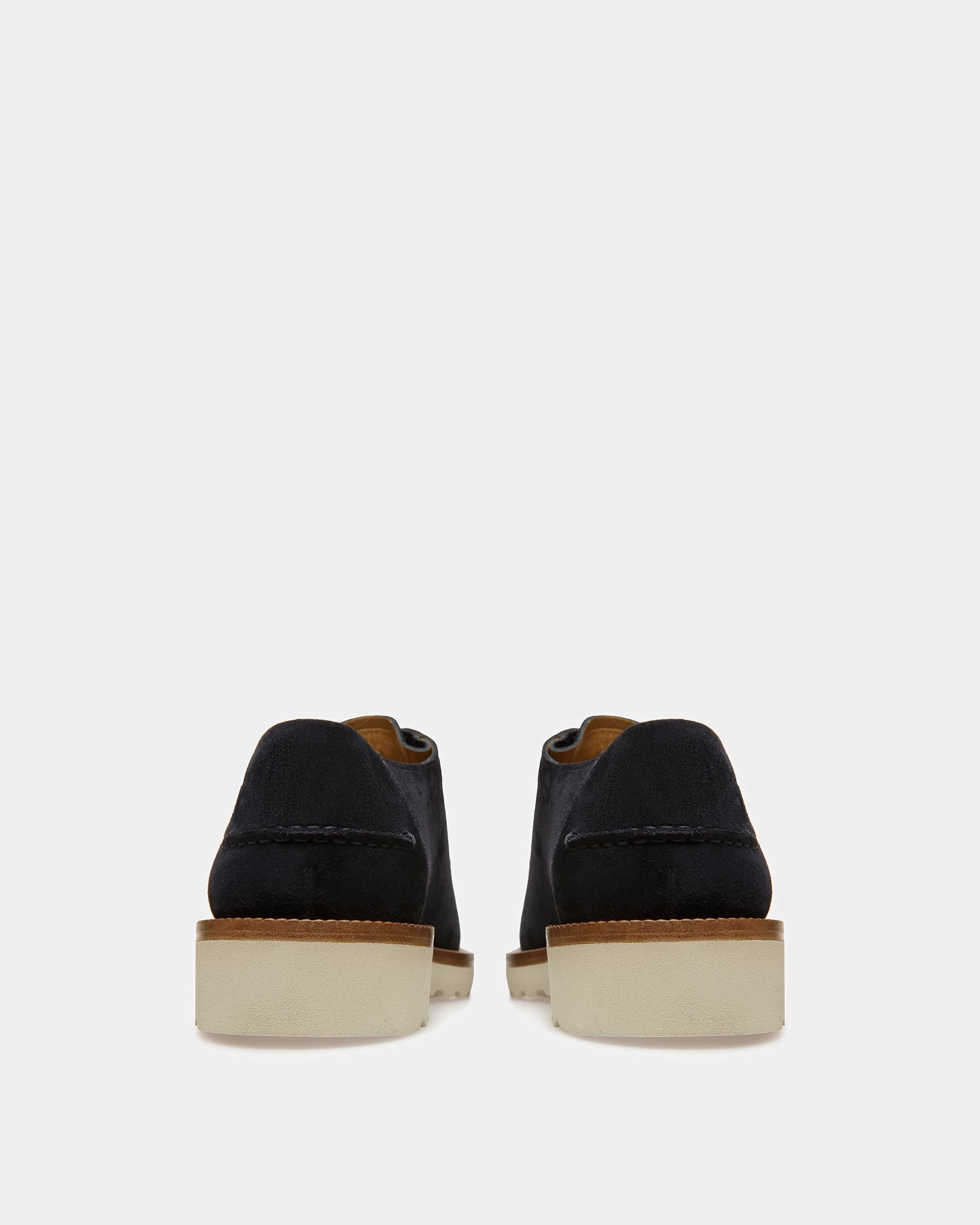Bally Global - Norest Leather Derby Shoes In Midnight - Blue