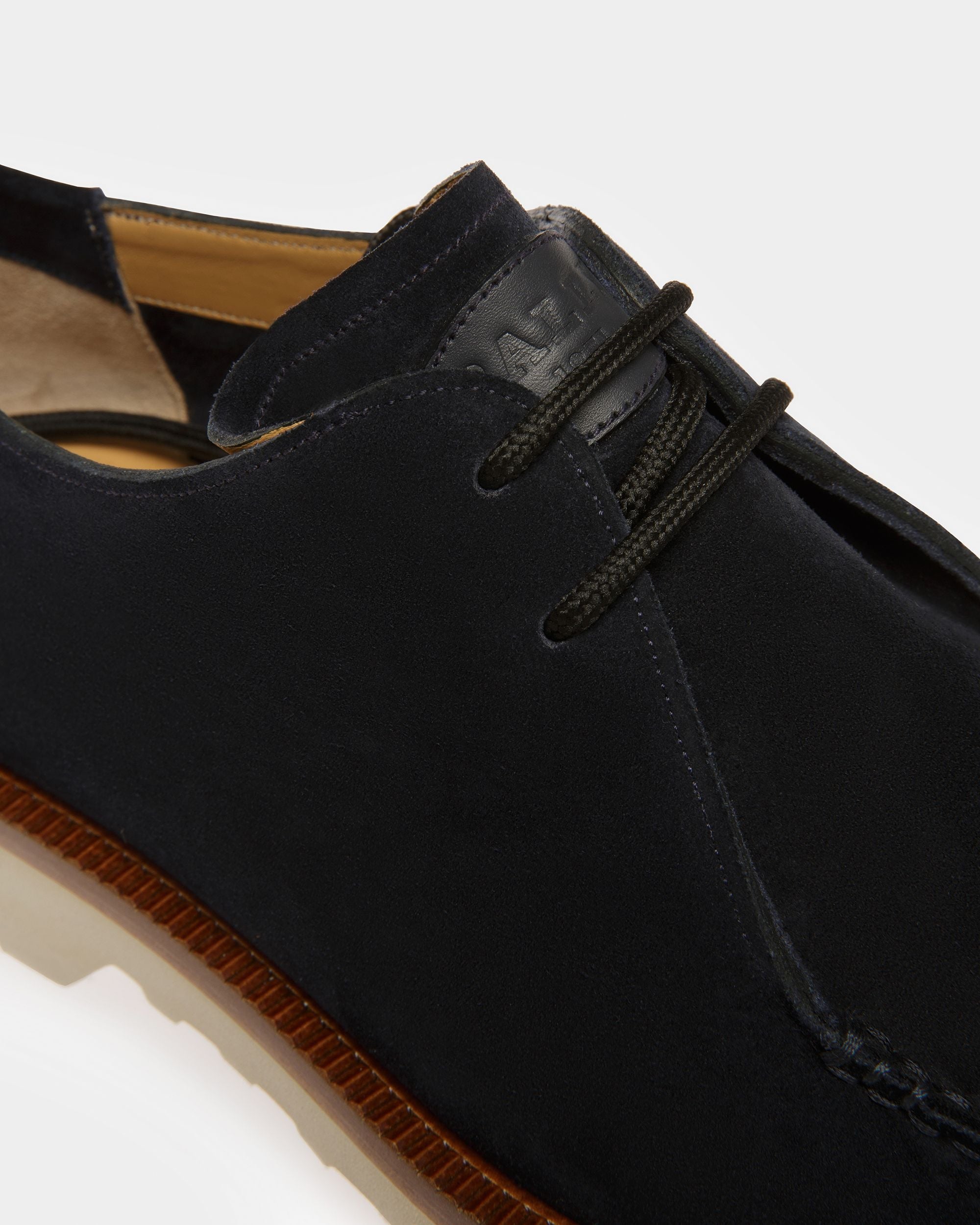 Bally Global - Norest Leather Derby Shoes In Midnight - Blue