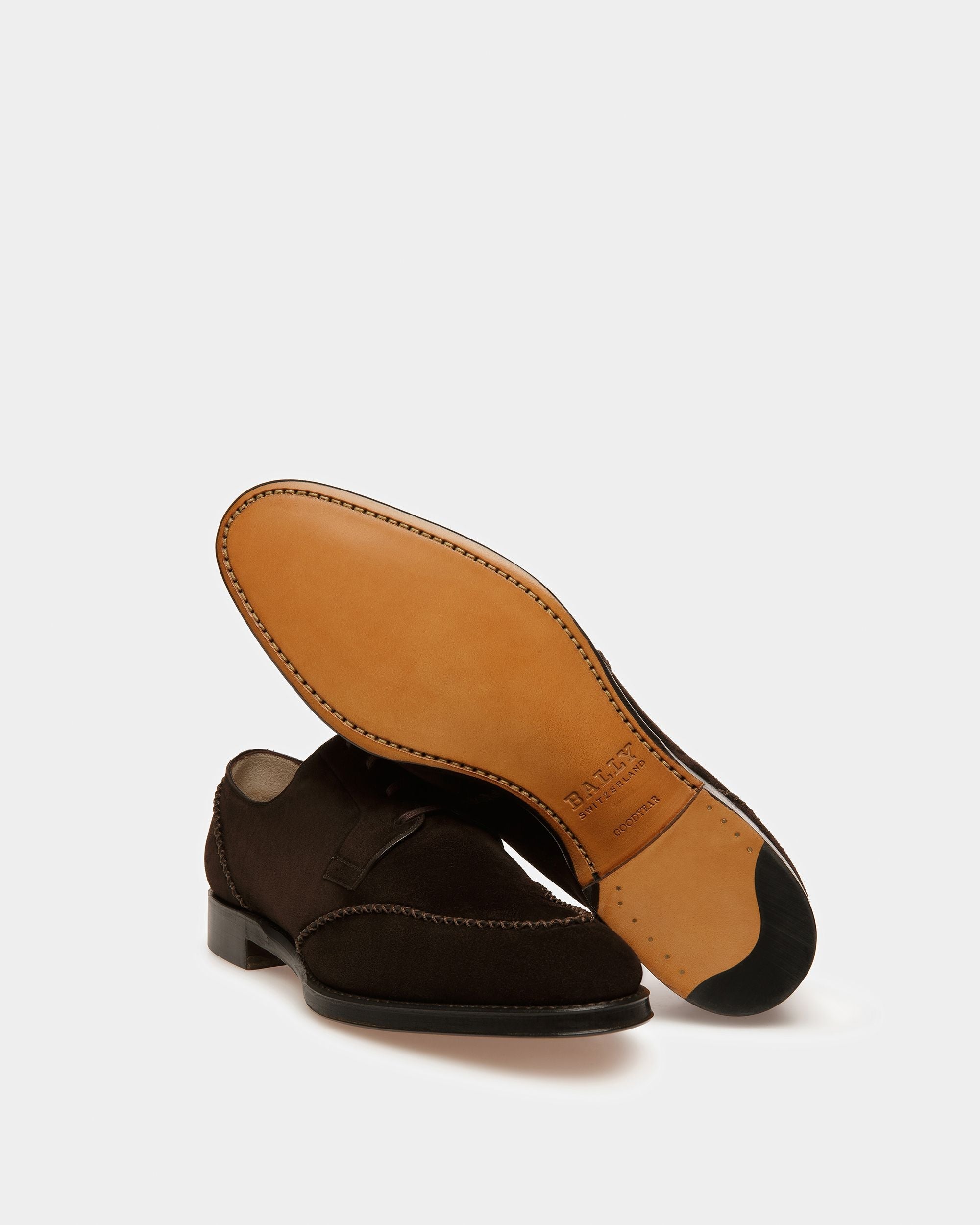 Bally Global - Scaron Leather Derby Shoes In Brown - Brown
