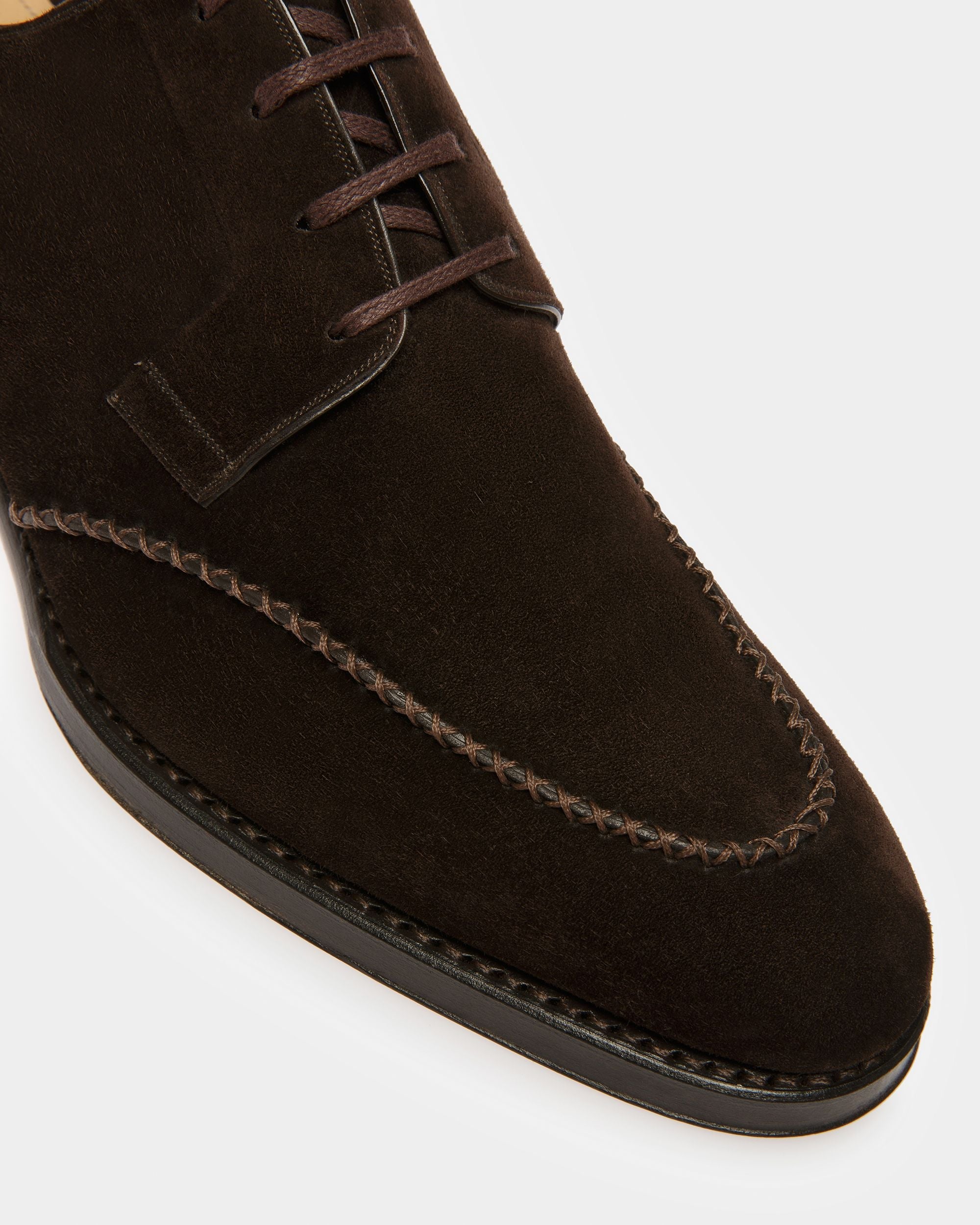 Bally Global - Scaron Leather Derby Shoes In Brown - Brown