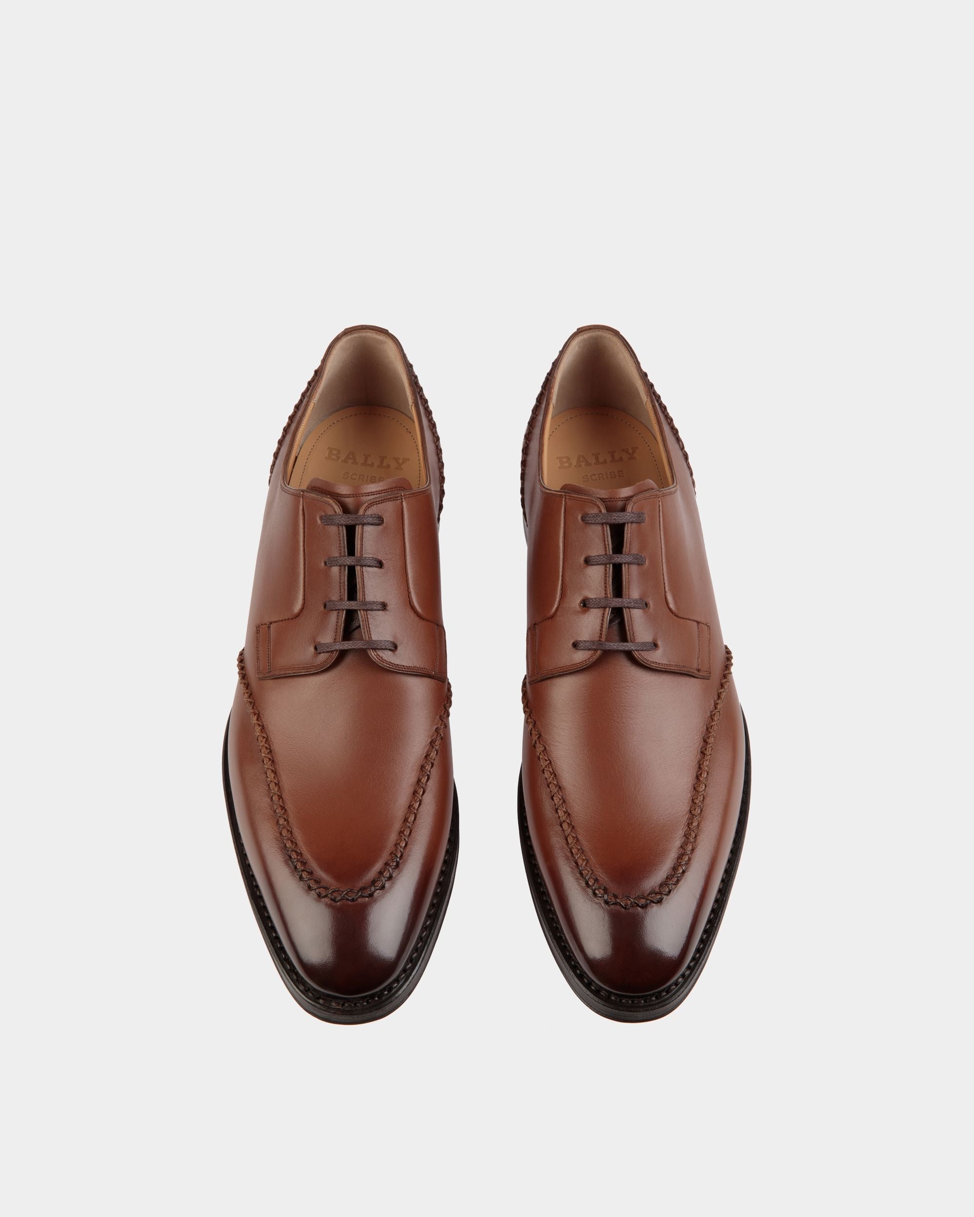Bally Global - Scribe Novo Derby In Brown Leather - Marrón