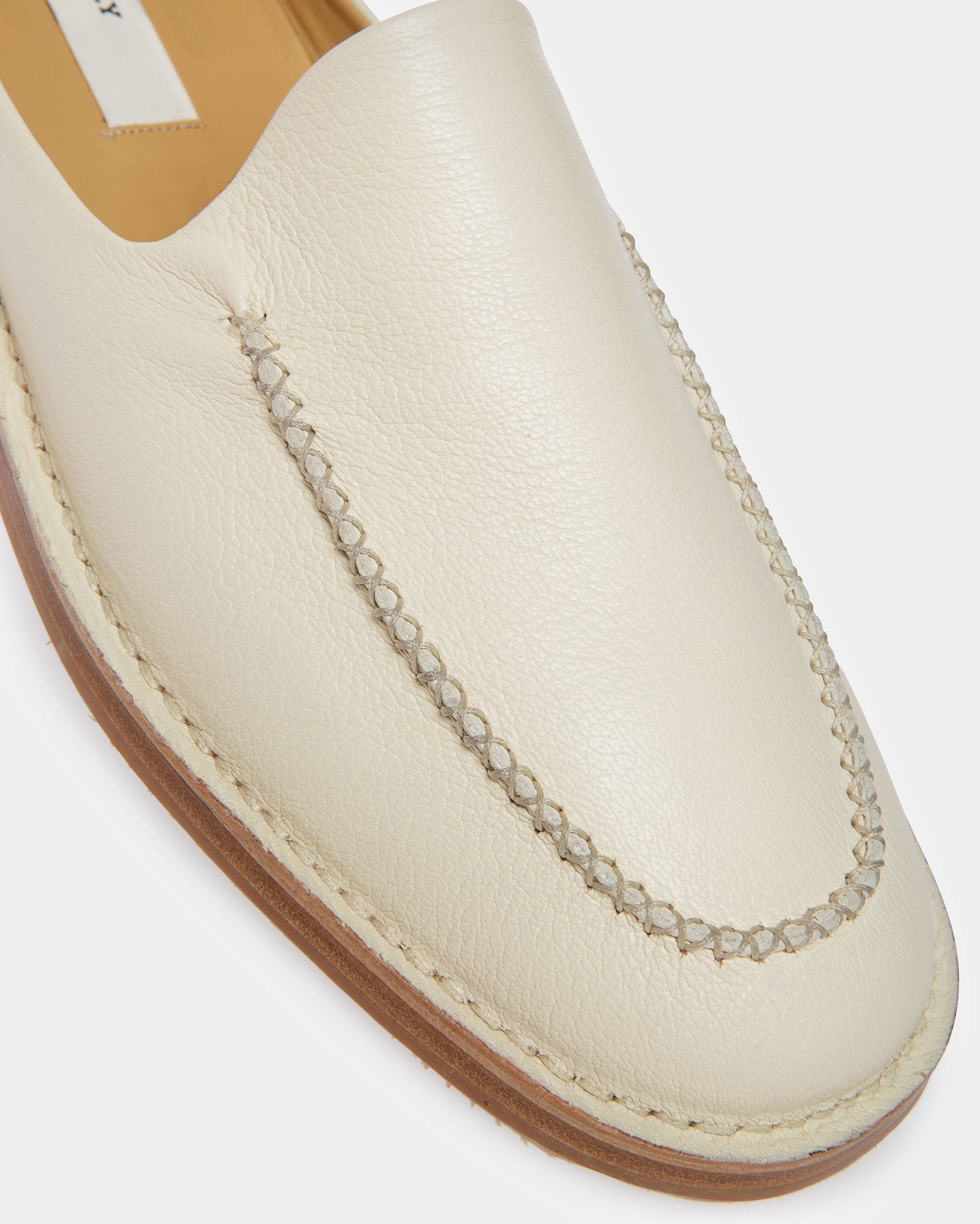 Bally Global - Fosko Leather Slippers In Bone - White