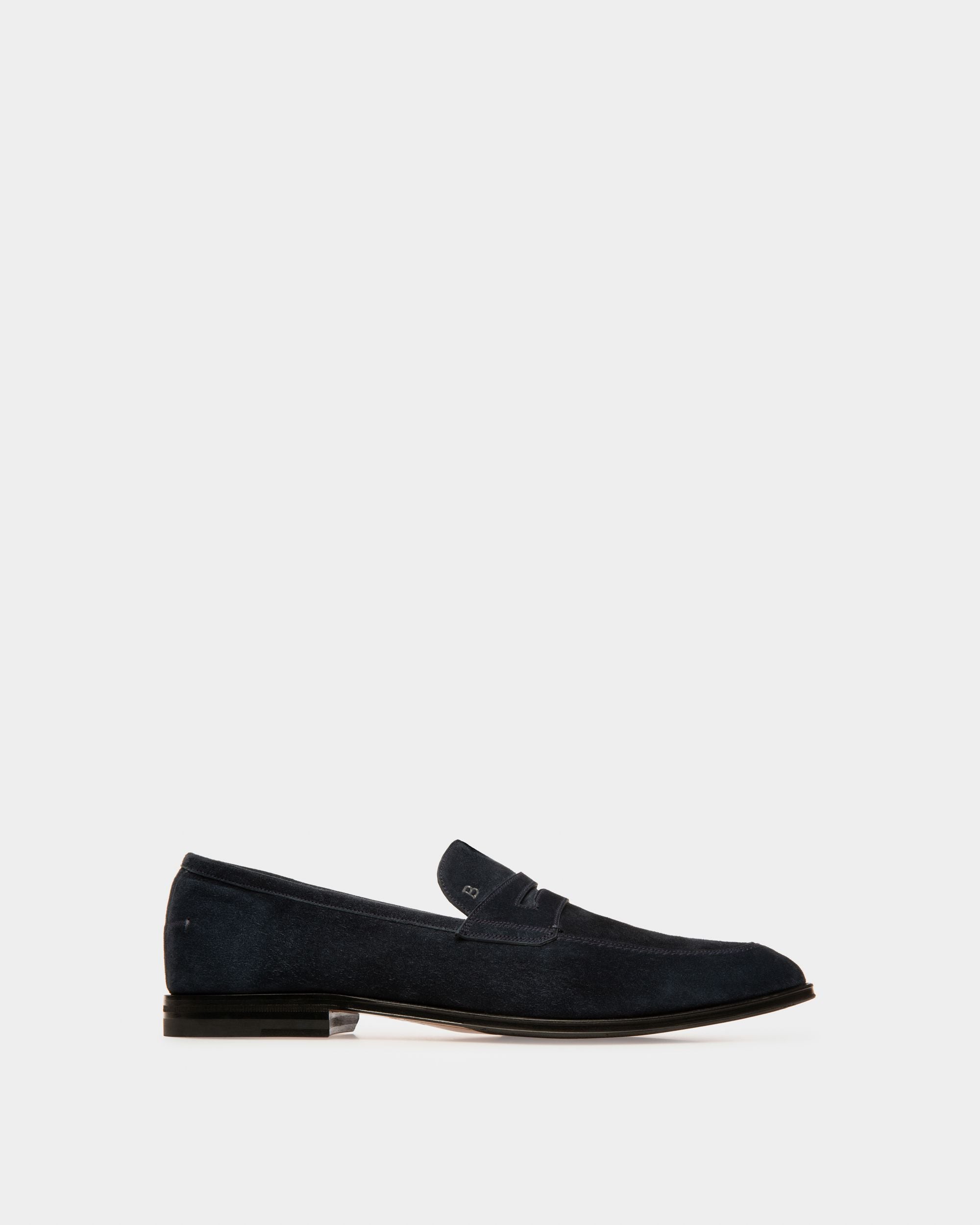 Bally Global - Webb Leather Loafers In Navy - Blue