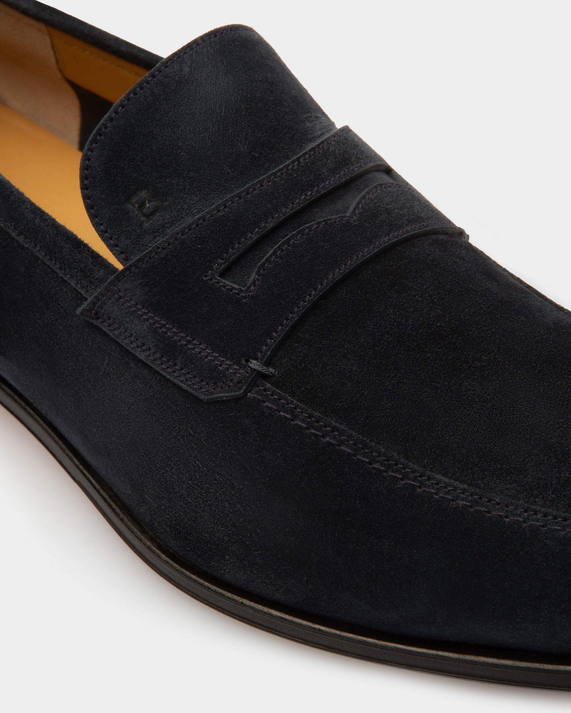 Bally Global - Webb Leather Loafers In Navy - Blue