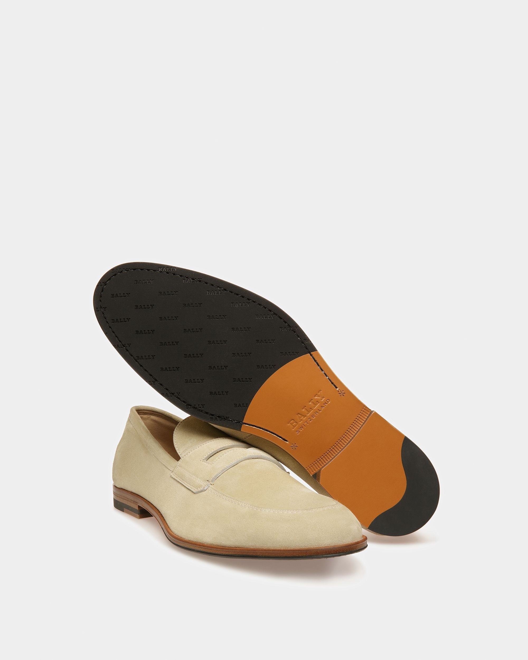 Bally Global - Webb Leather Loafers In Fossil - Beige