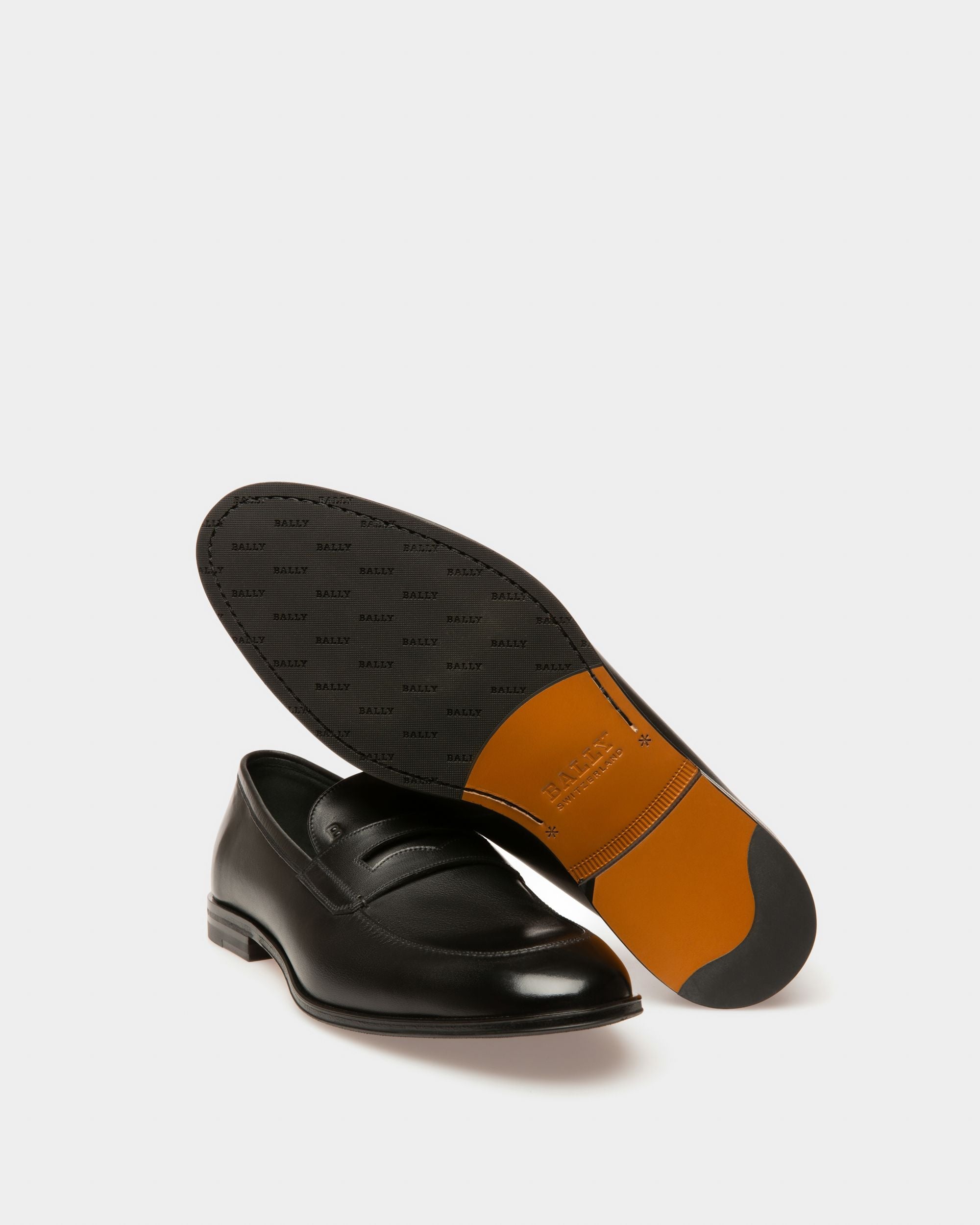 Bally Global - Webb Mocasín En Piel De Color Negro - Negro