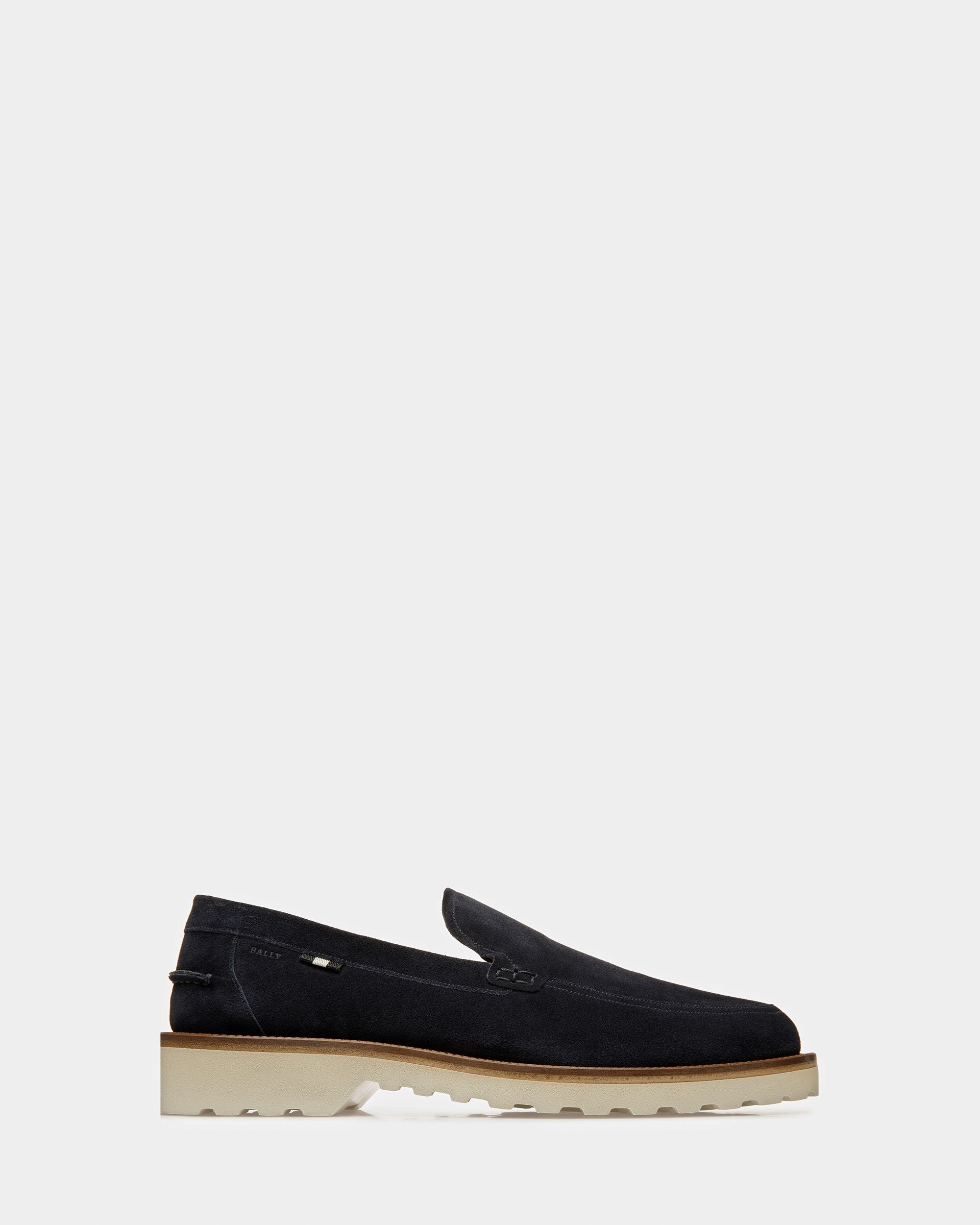 Bally Global - Novald Leather Loafers In Midnight - Azul
