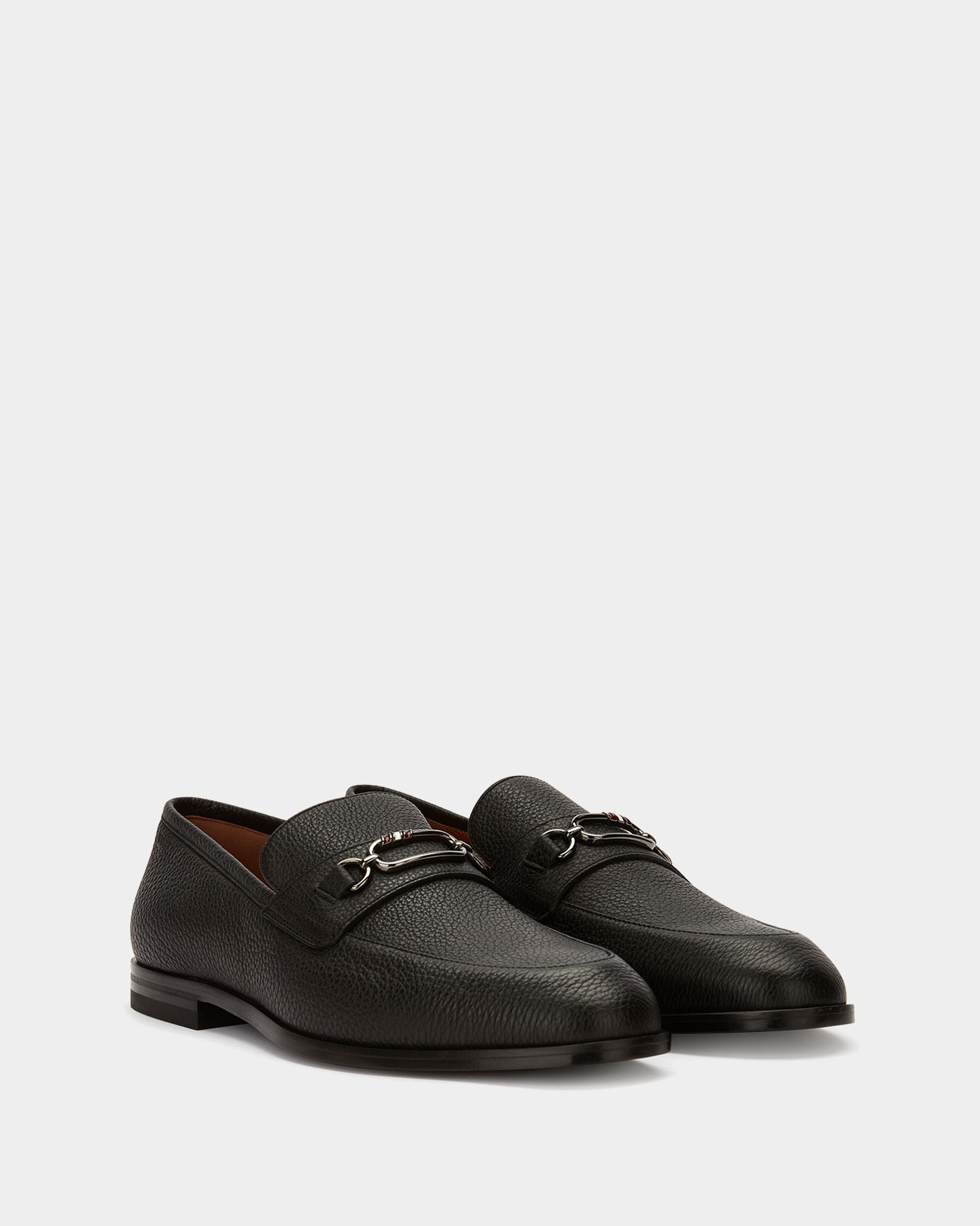 Bally Global - Men's Black Leather Loafers - Black