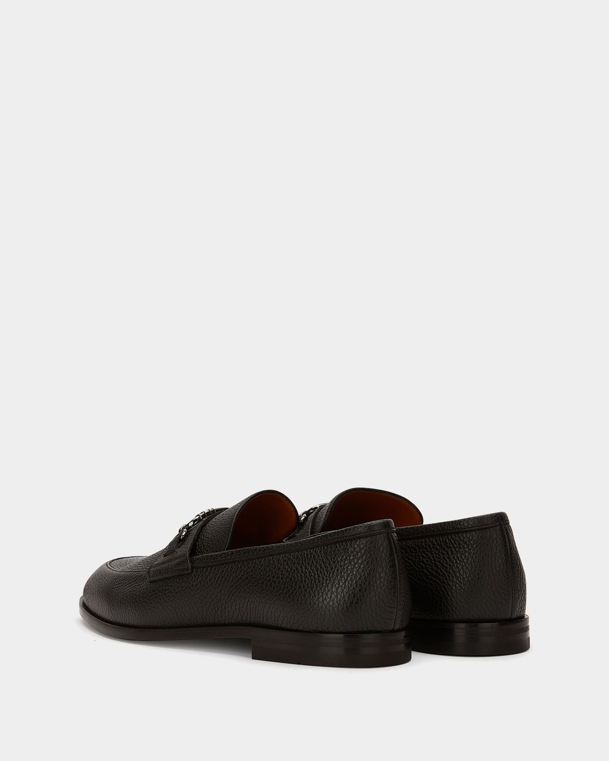 Bally Global - Men's Black Leather Loafers - Black