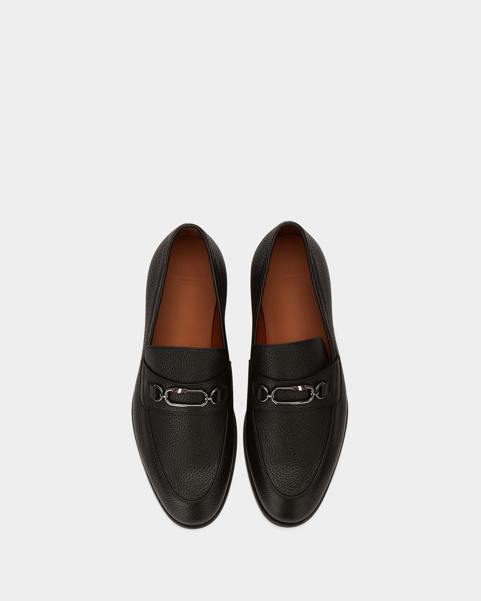 Bally Global - Men's Black Leather Loafers - Black