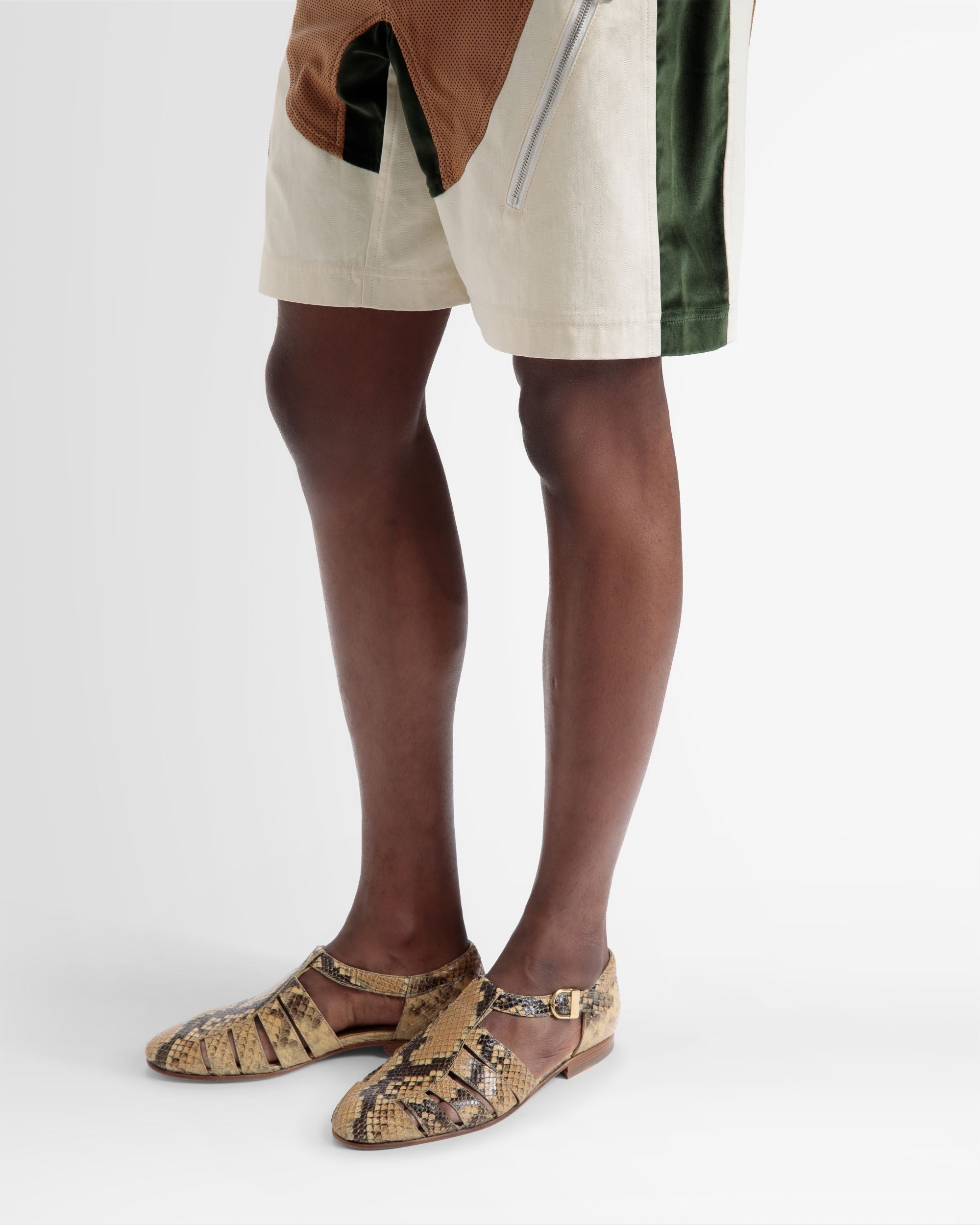 Bally Global - Salton Sandals In Python Print - Brown