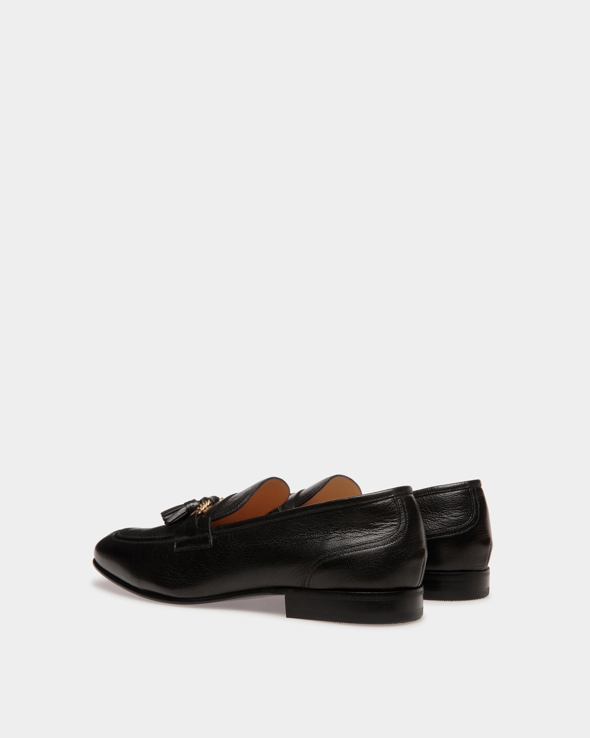Bally Global - Suisse Loafers In Black Leather - Negro