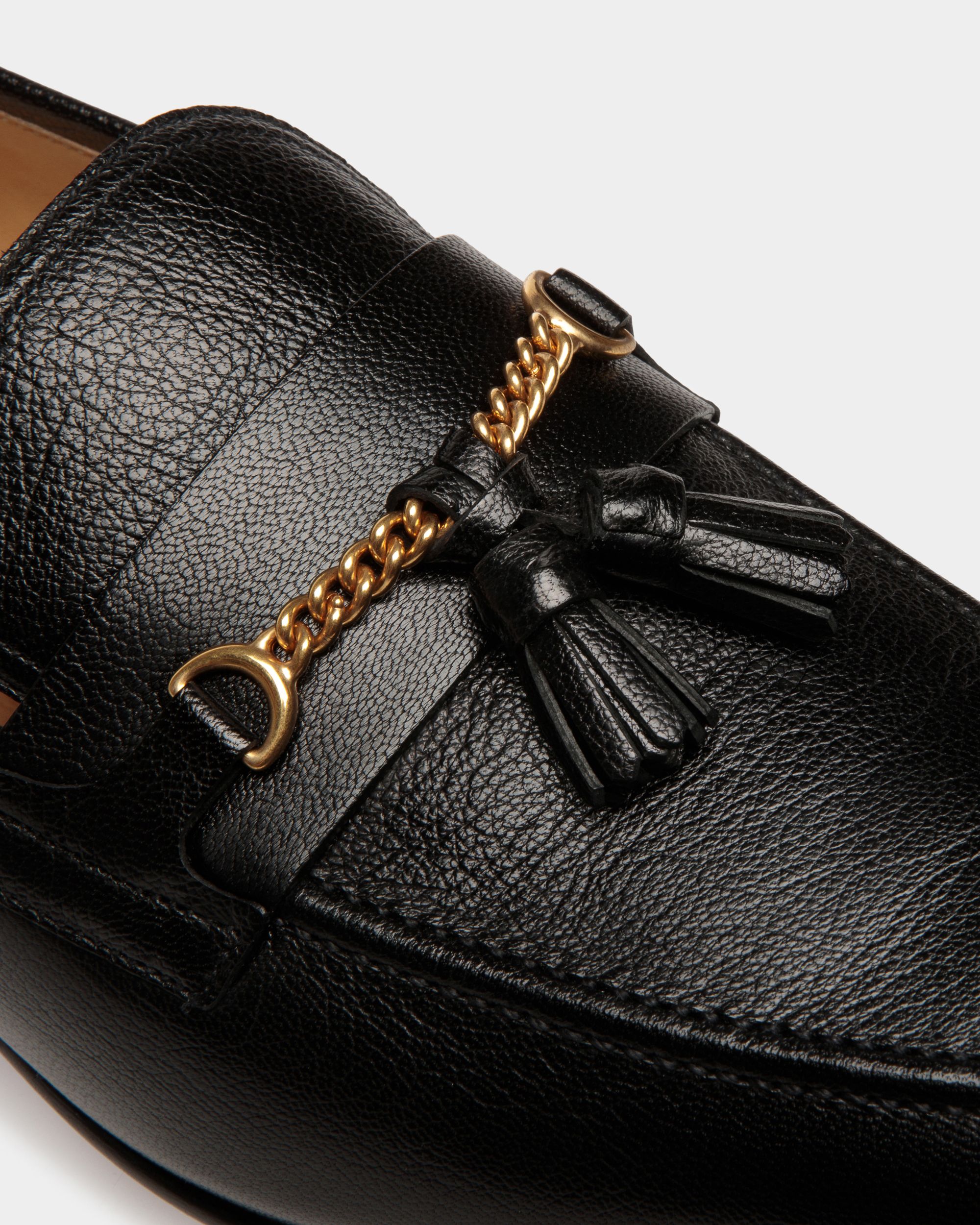 Bally Global - Suisse Loafers In Black Leather - Negro