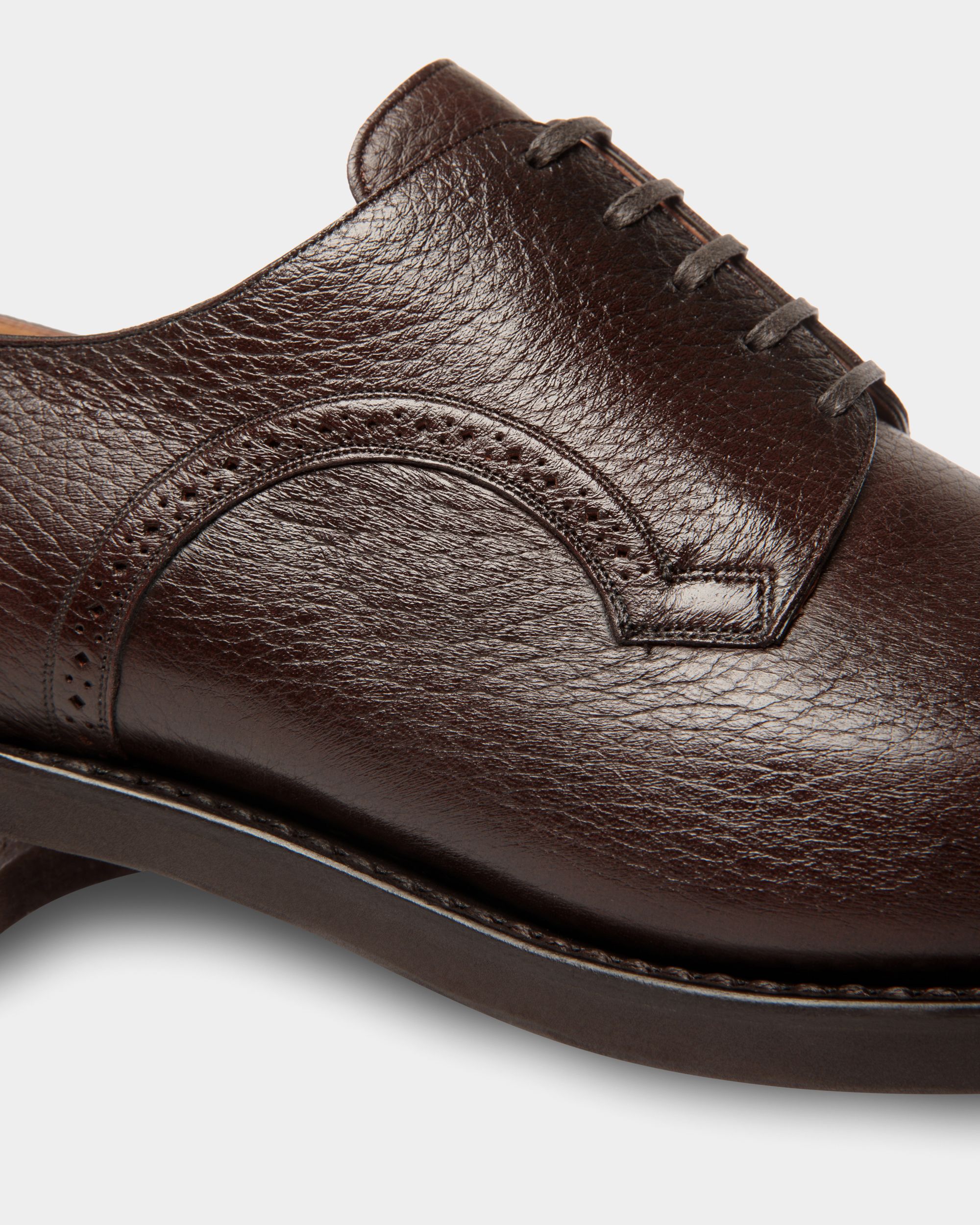 Bally Global - Scribe Derby in Brown Deer Leather - Brown