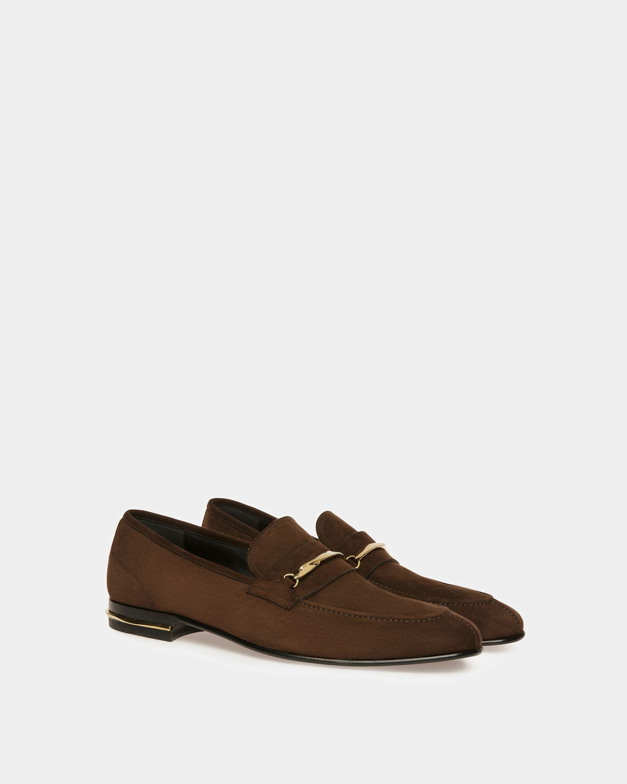 Bally Global - Suisse Loafers In Suede - Brown